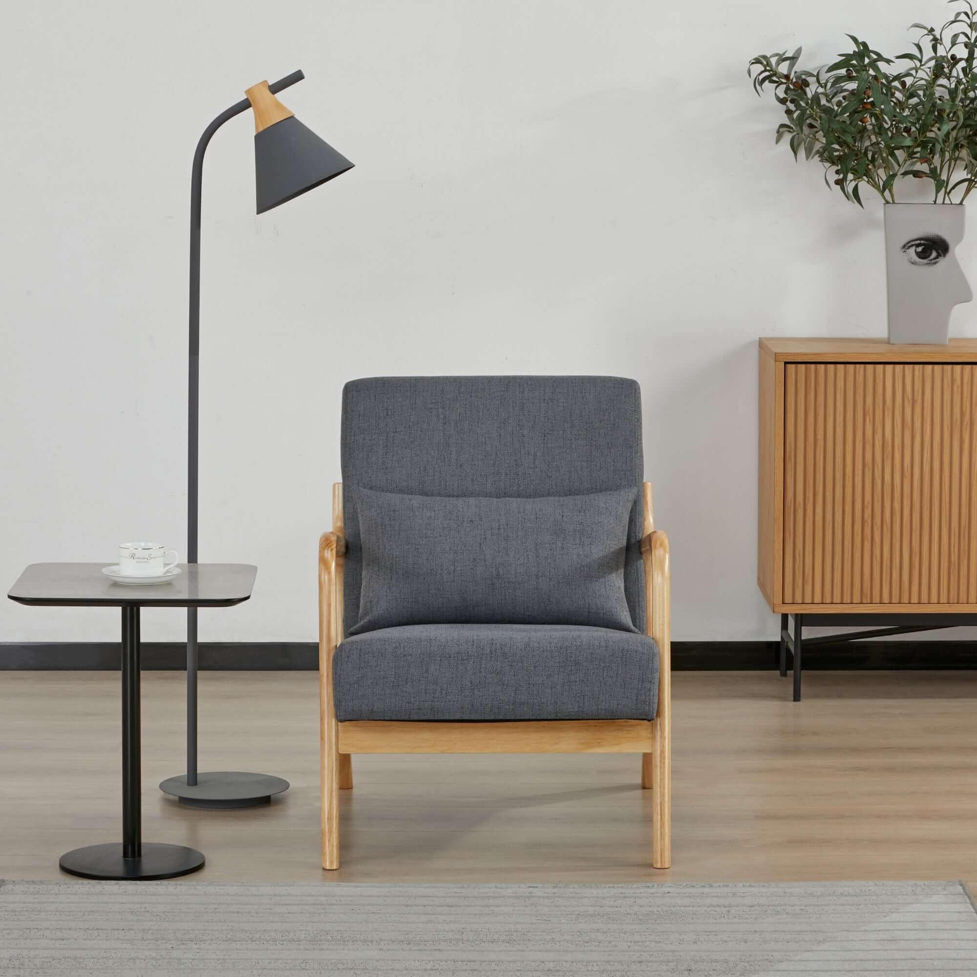 Kamden Pine Wood Armchair - Image 15