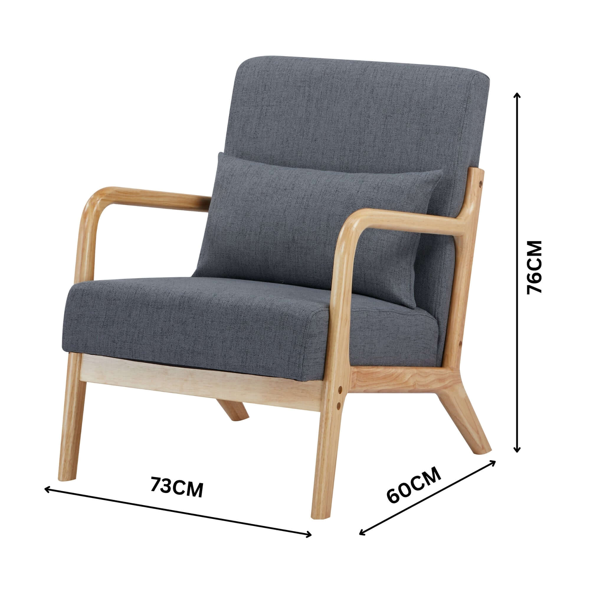 Kamden Pine Wood Armchair - Image 16