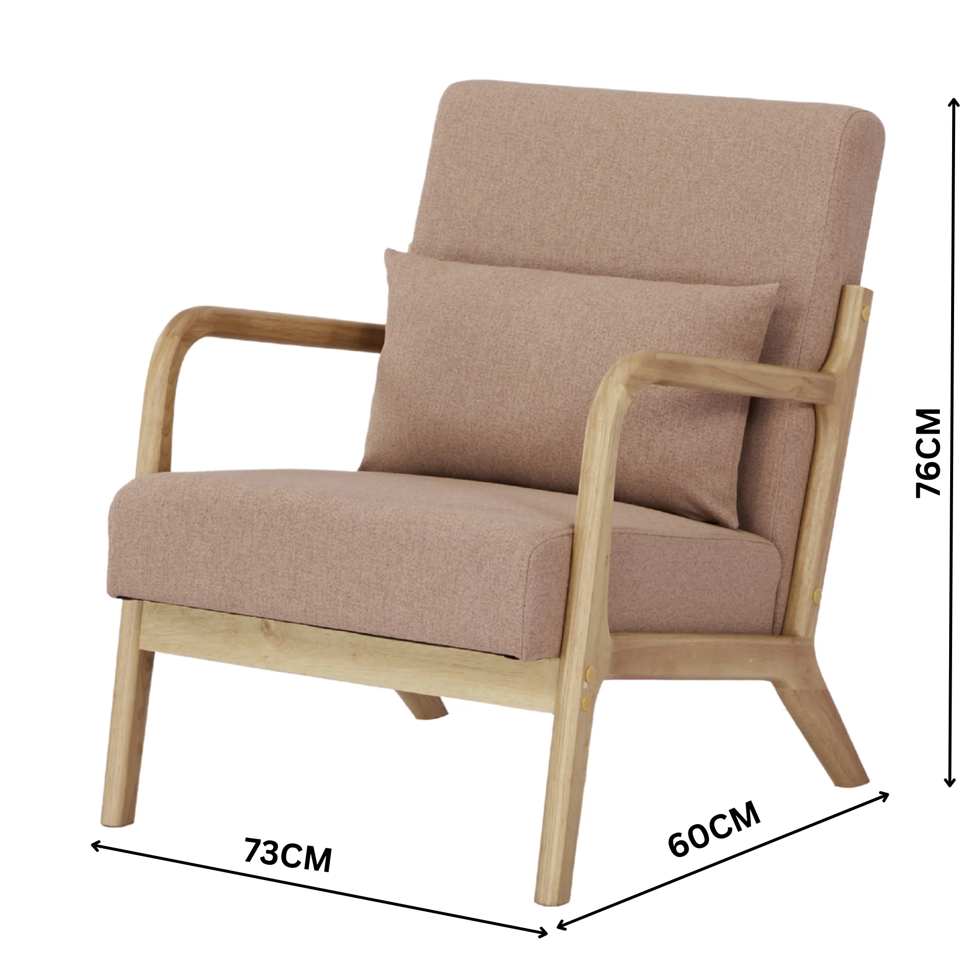 Kamden Pine Wood Armchair - Image 21