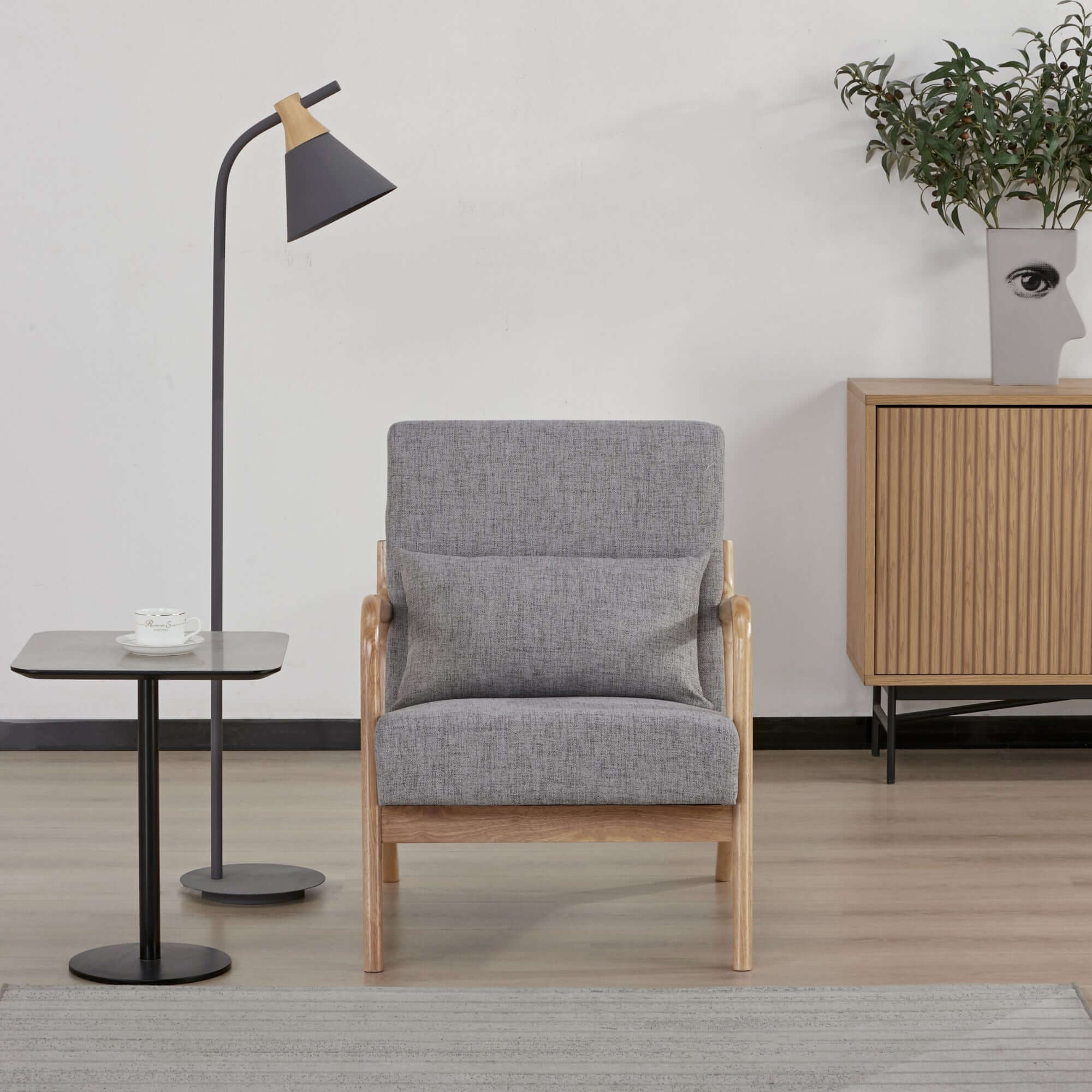 Kamden Pine Wood Armchair - Image 9