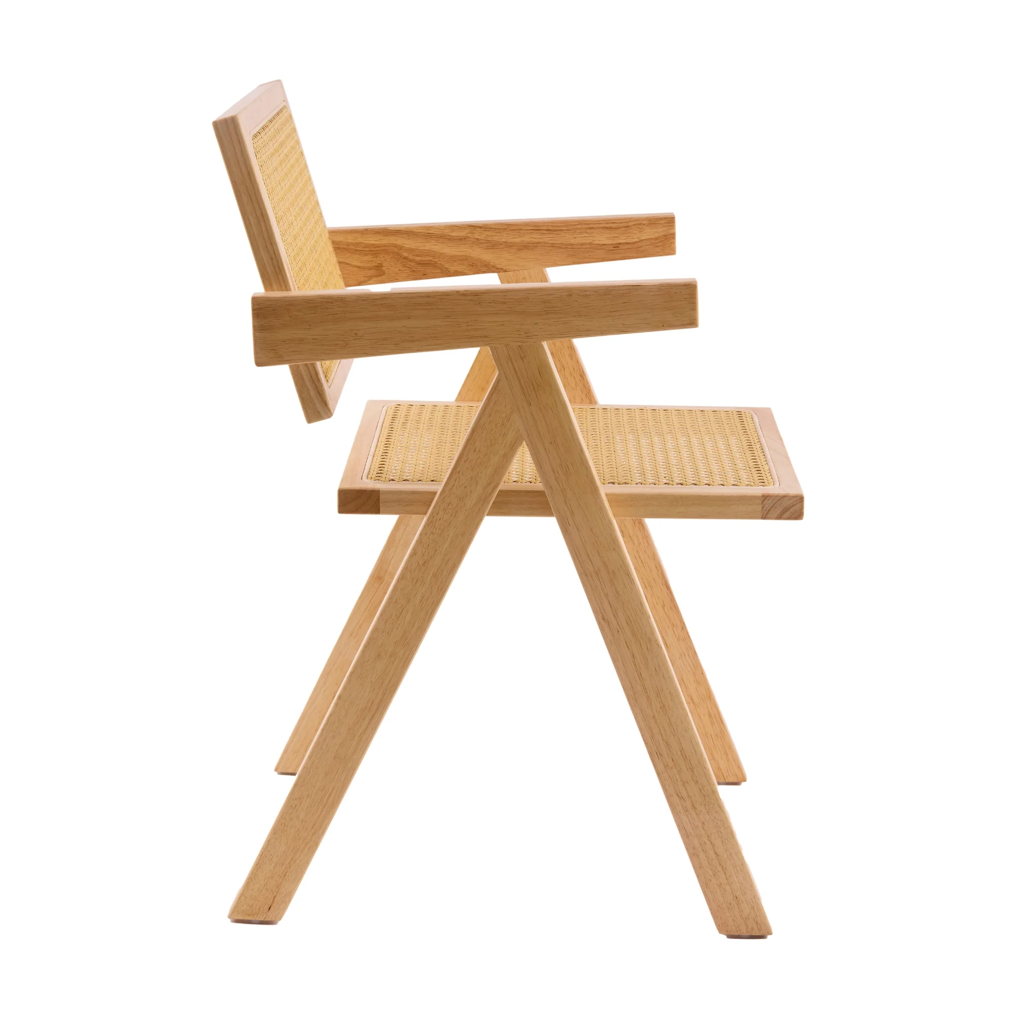 Korina Carver 2pc Set Dining Chair Rattan Wicker Natural - Image 5