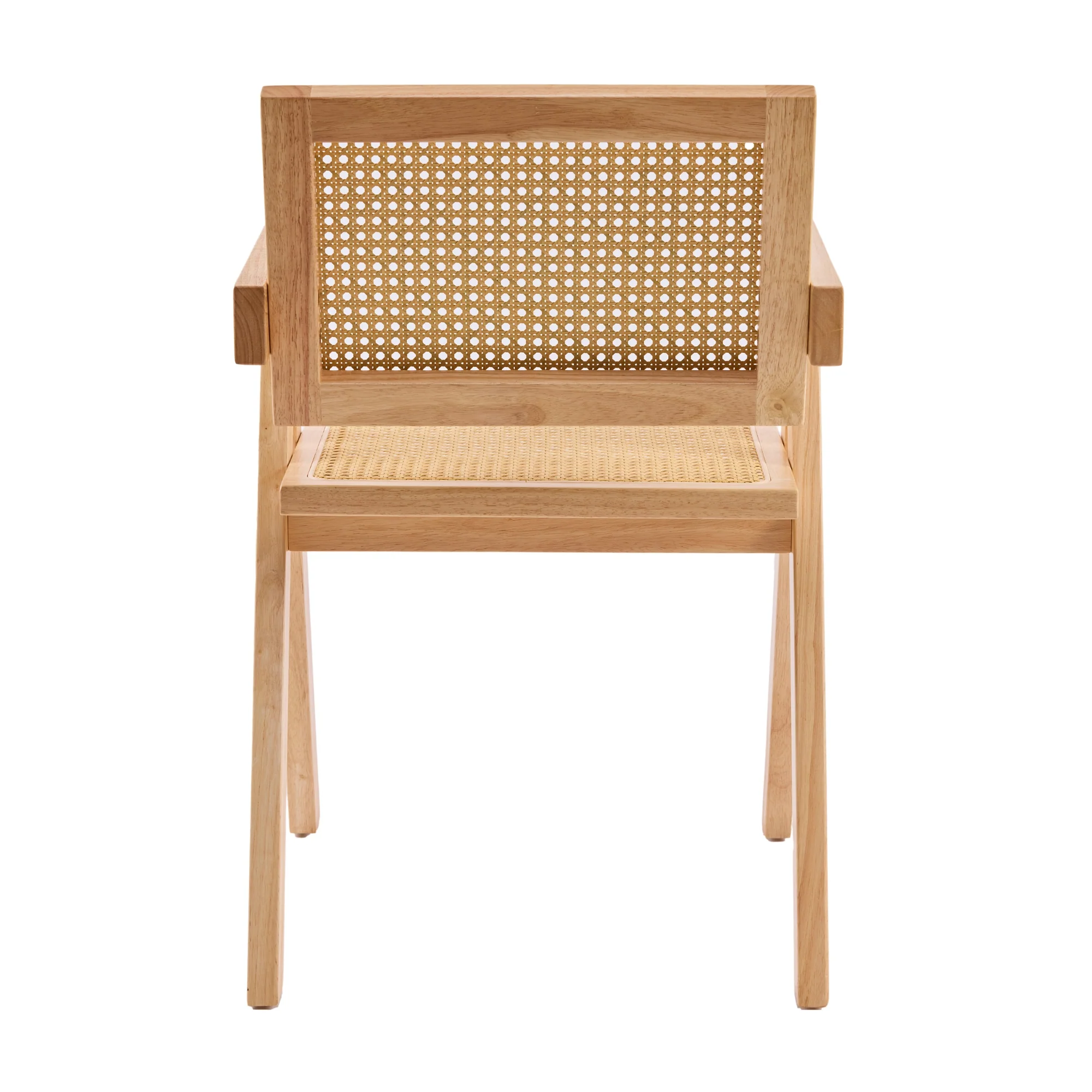 Korina Carver 2pc Set Dining Chair Rattan Wicker Natural - Image 6