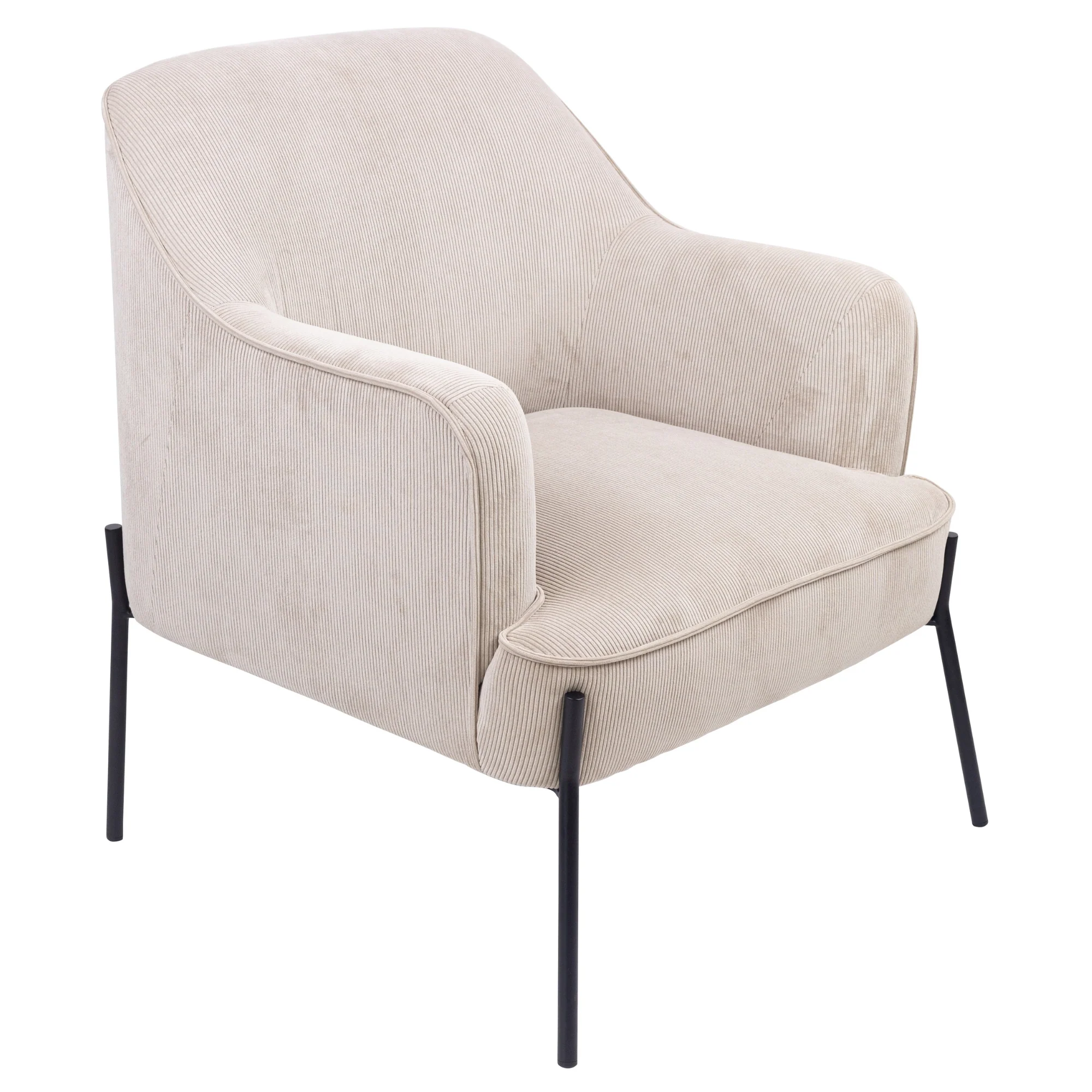 Leah Fabric Armchair Accent Chair - Image 3