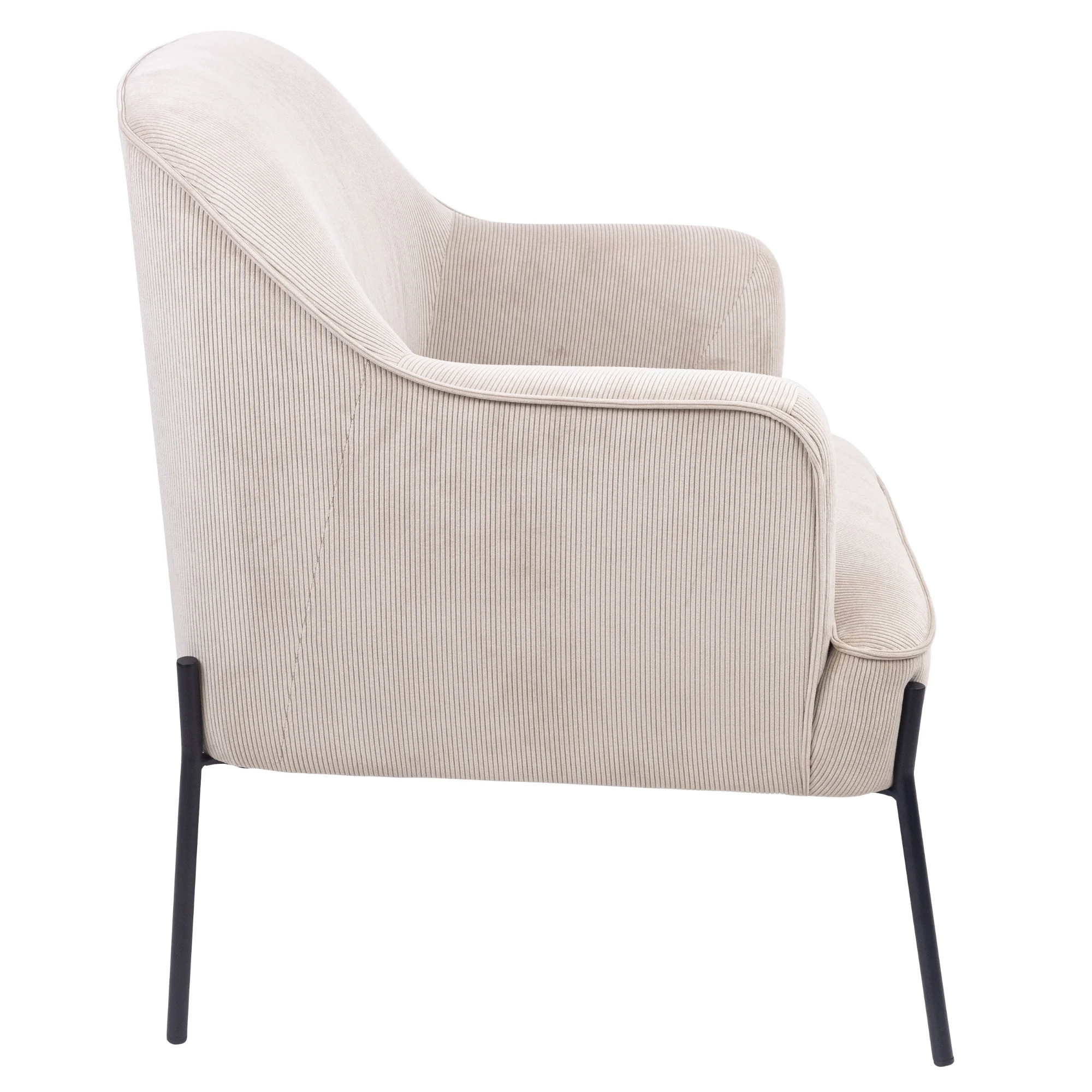 Leah Fabric Armchair Accent Chair - Image 4