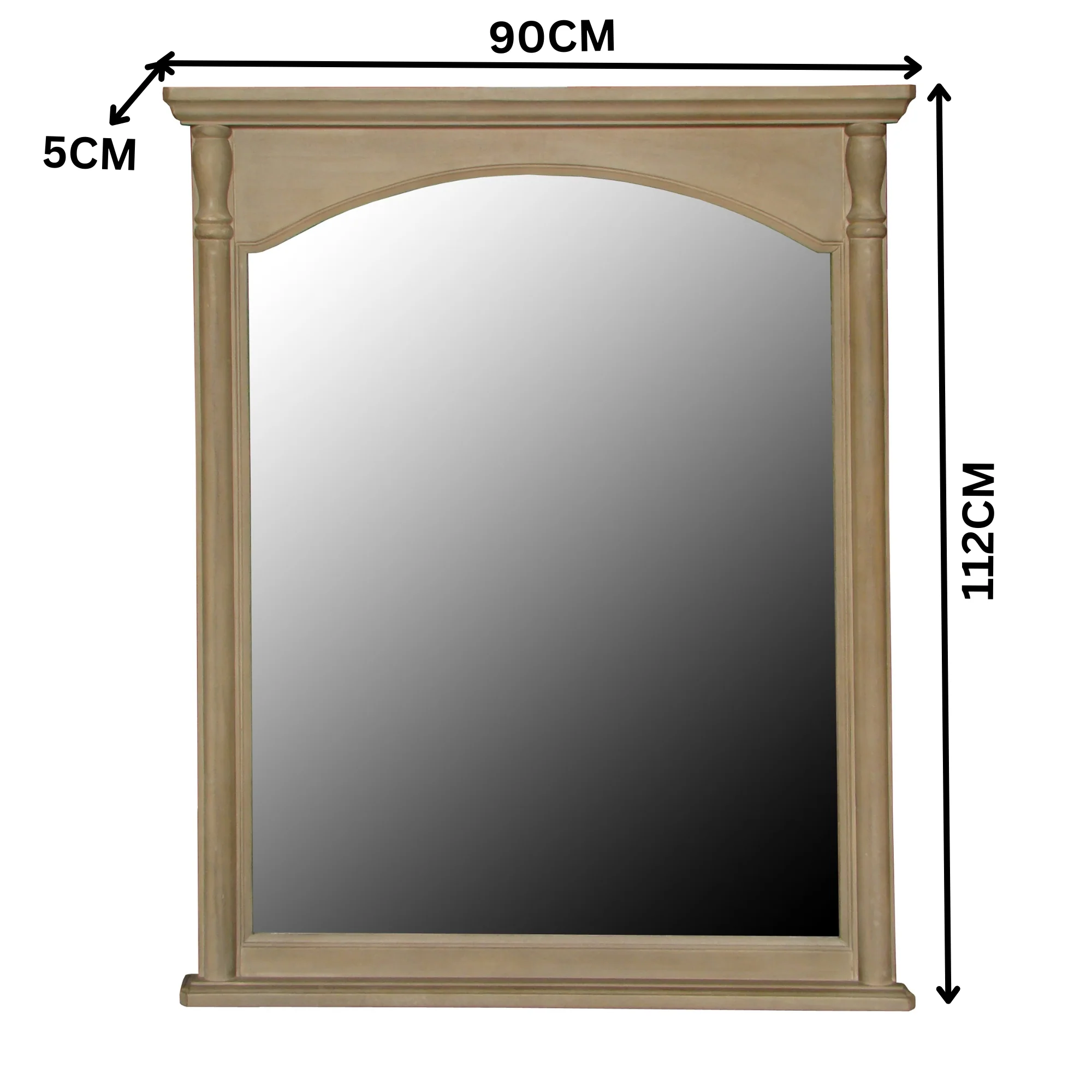 Leon Mirror for Dresser Grey - Image 2
