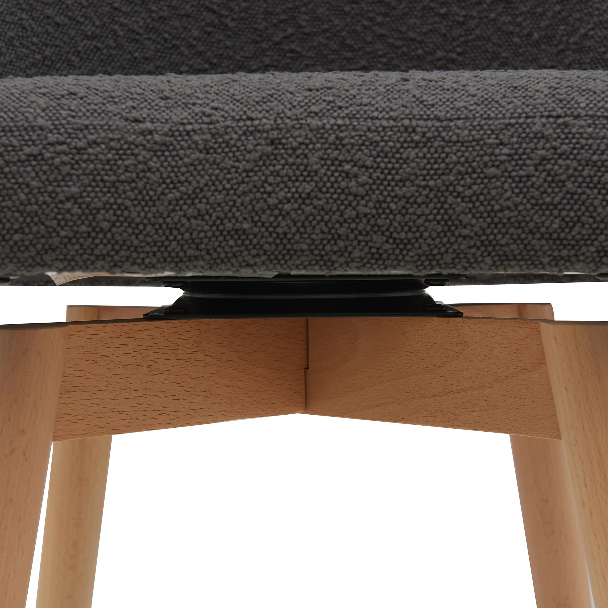 Letos 2pc Bar Stool Dining Chair Dark Grey - Image 7