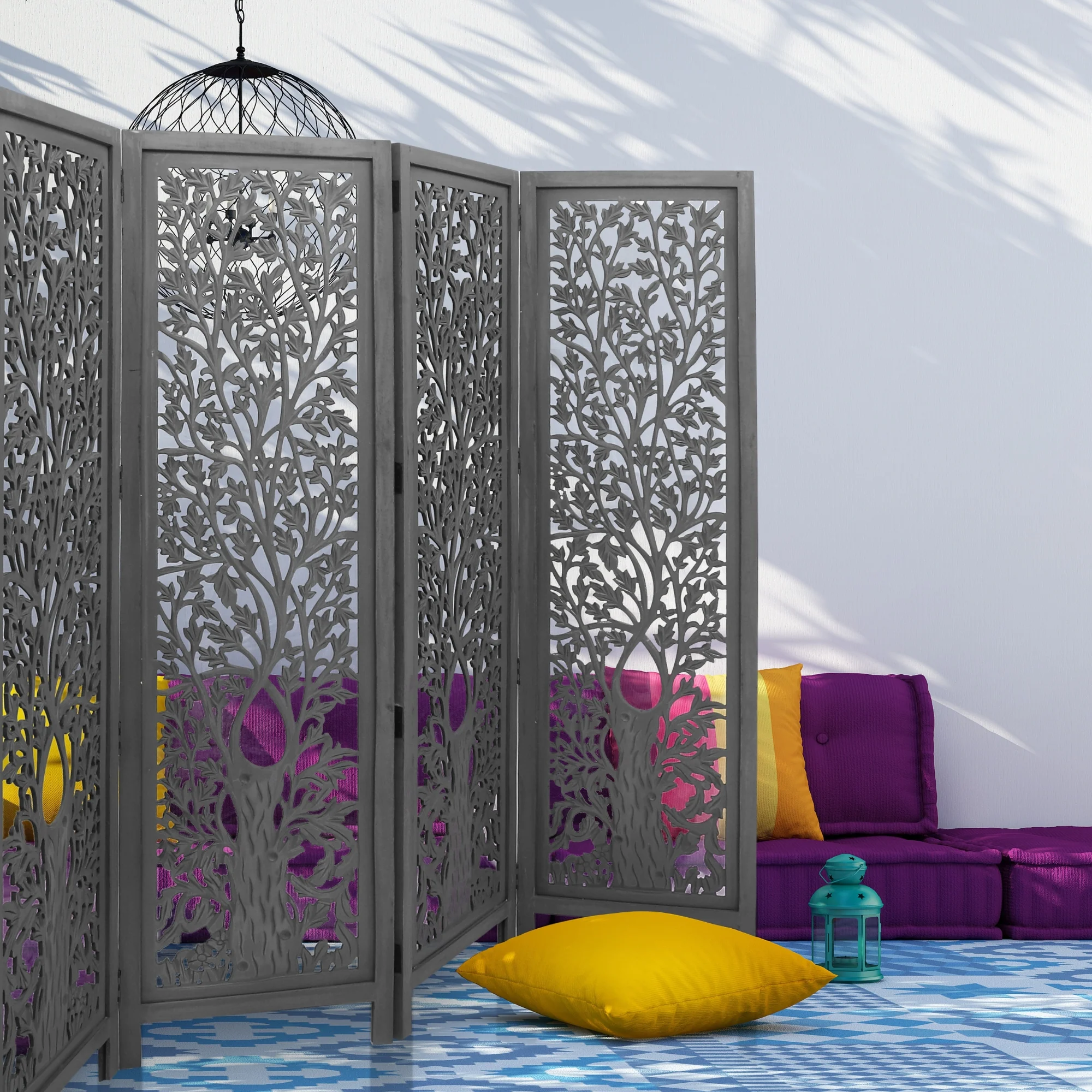Life Dig Room Screen Divider Dark Grey - Image 3
