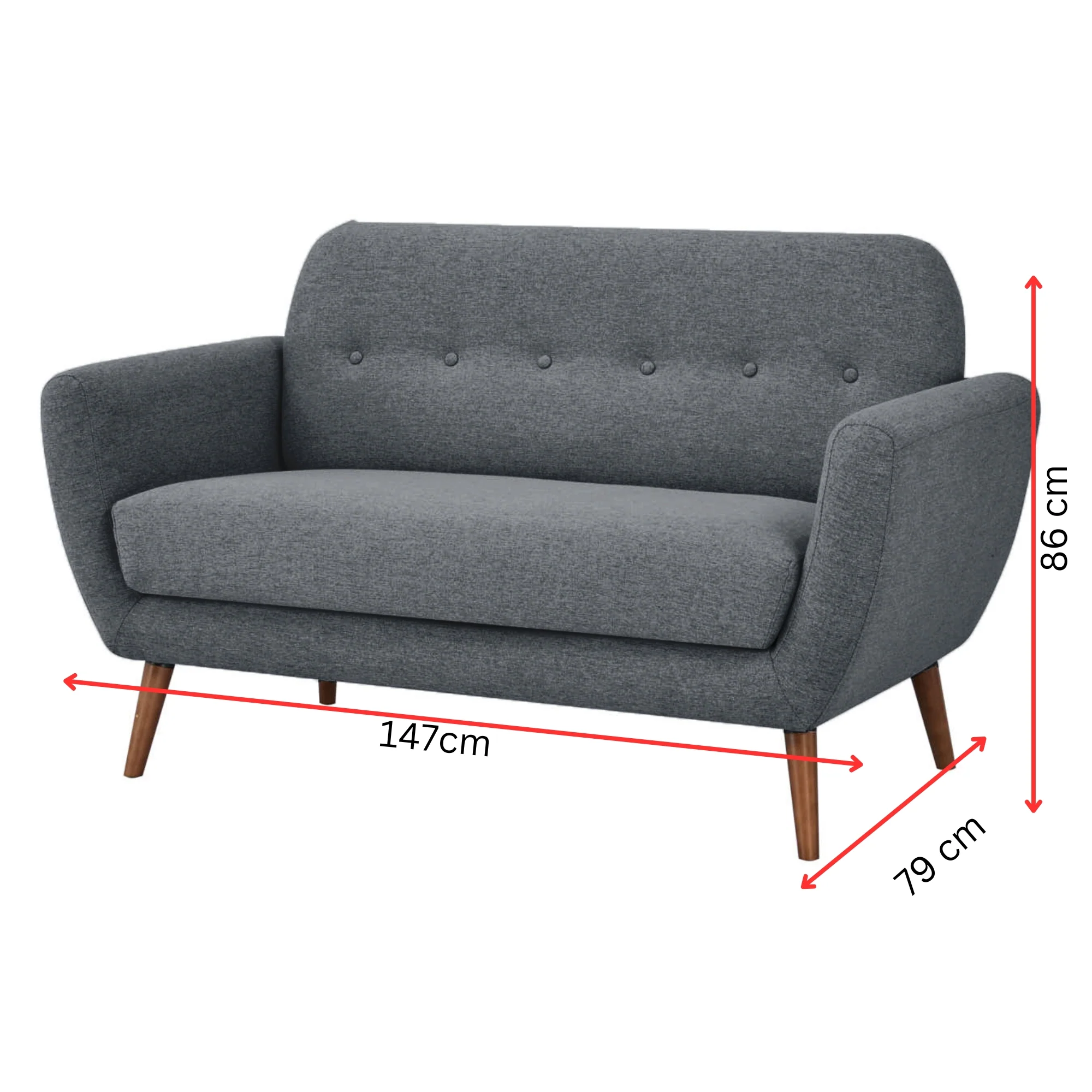 Lilliana Fabric Sofa - Image 18