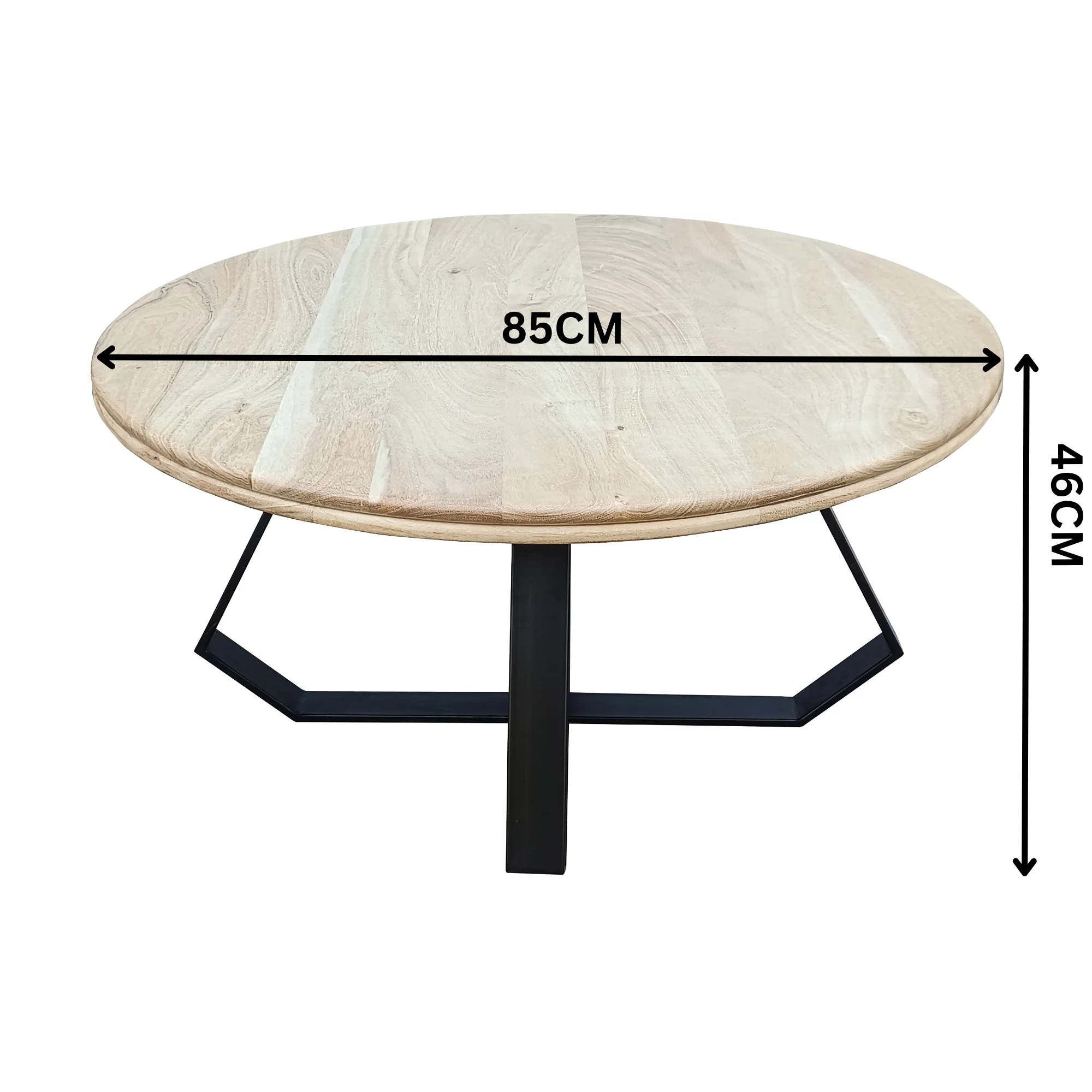 Loft Round Coffee Table Natural - Image 2