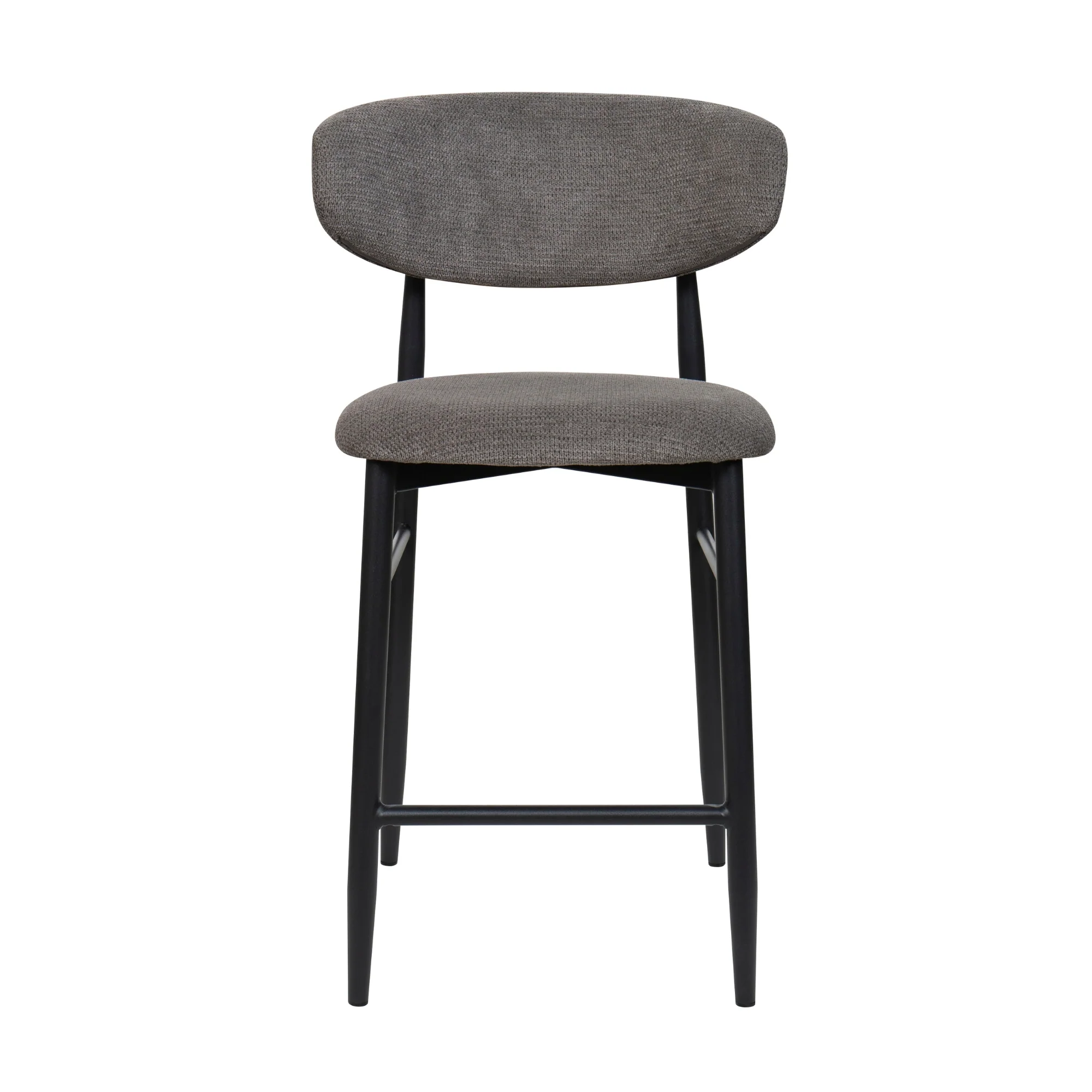 Louie 2pc Dining Bar Stool Chair Black Dark Grey - Image 3