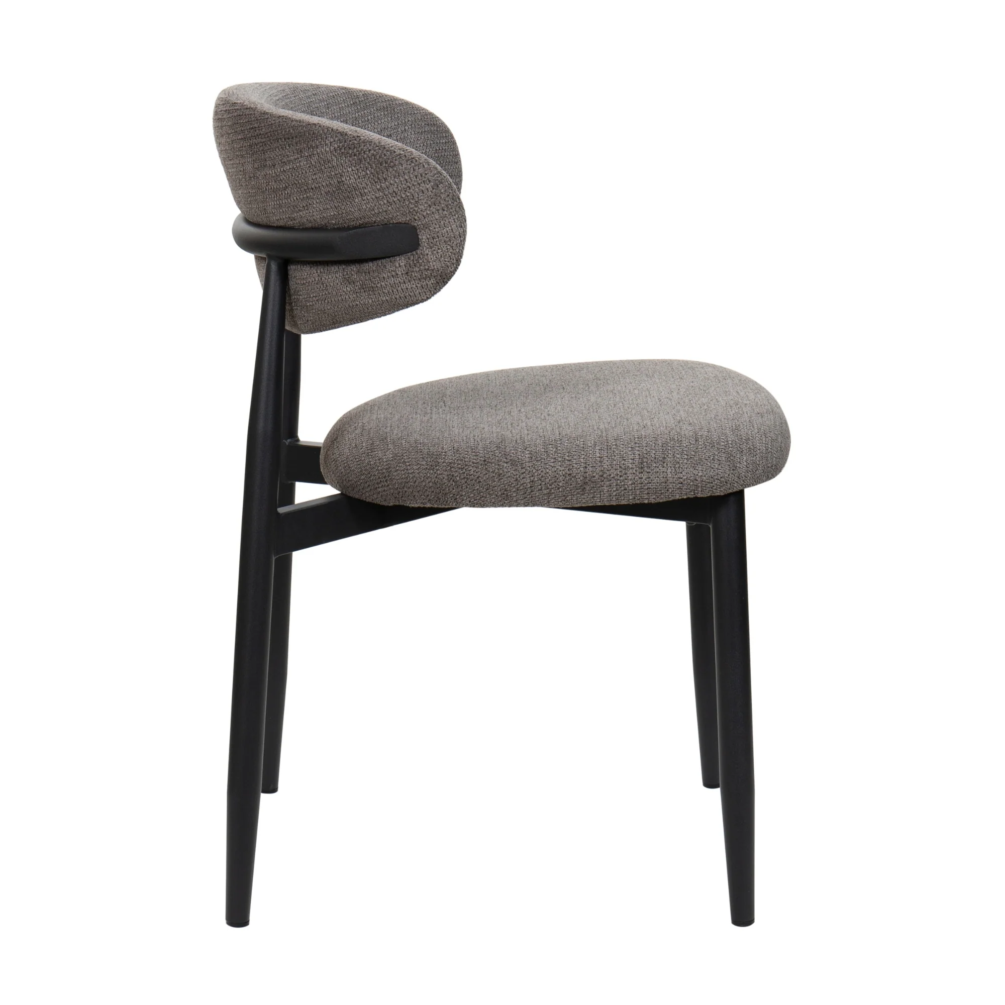 Louie 2pc Dining Chair Black Dark Grey - Image 4