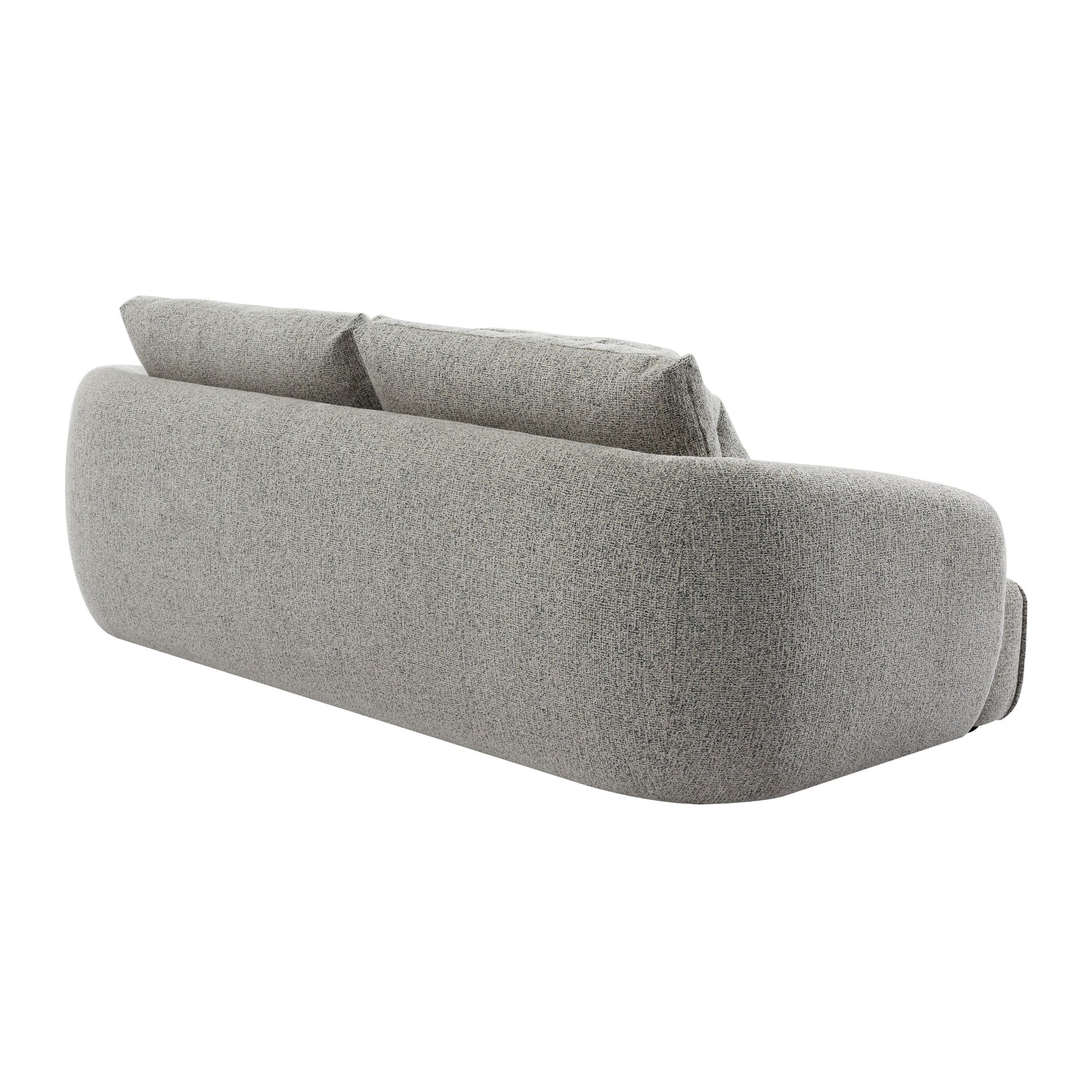 Luca 3 Seater Chenille Sofa Almond - Image 4