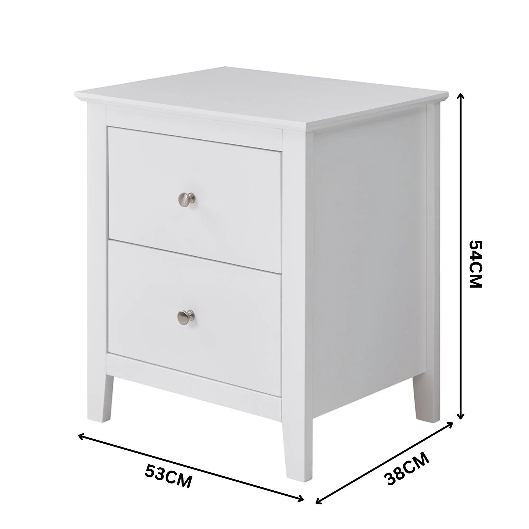 Luna Bedside White - Image 2