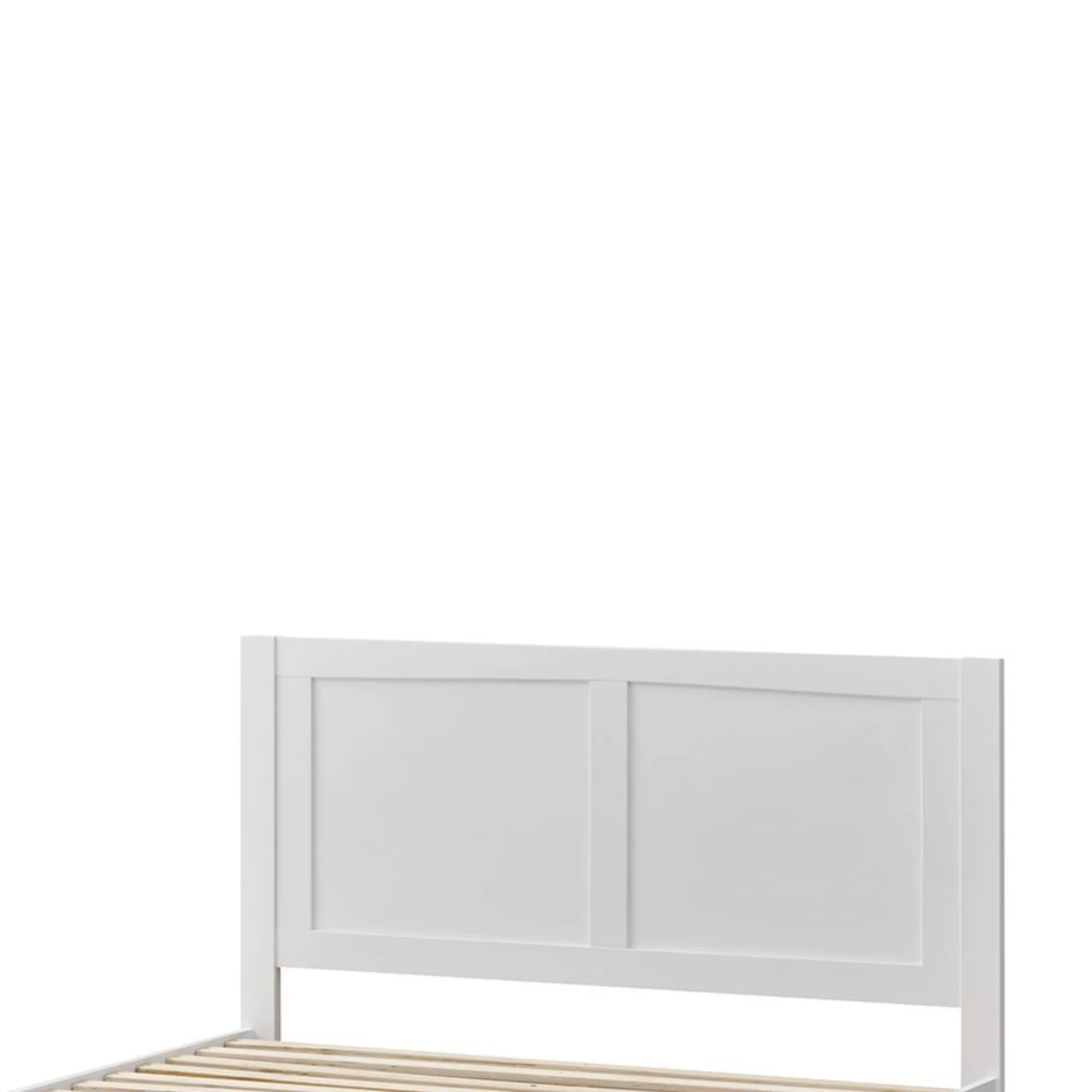 Luna Double Bed Frame Storage Drawer White - Image 7
