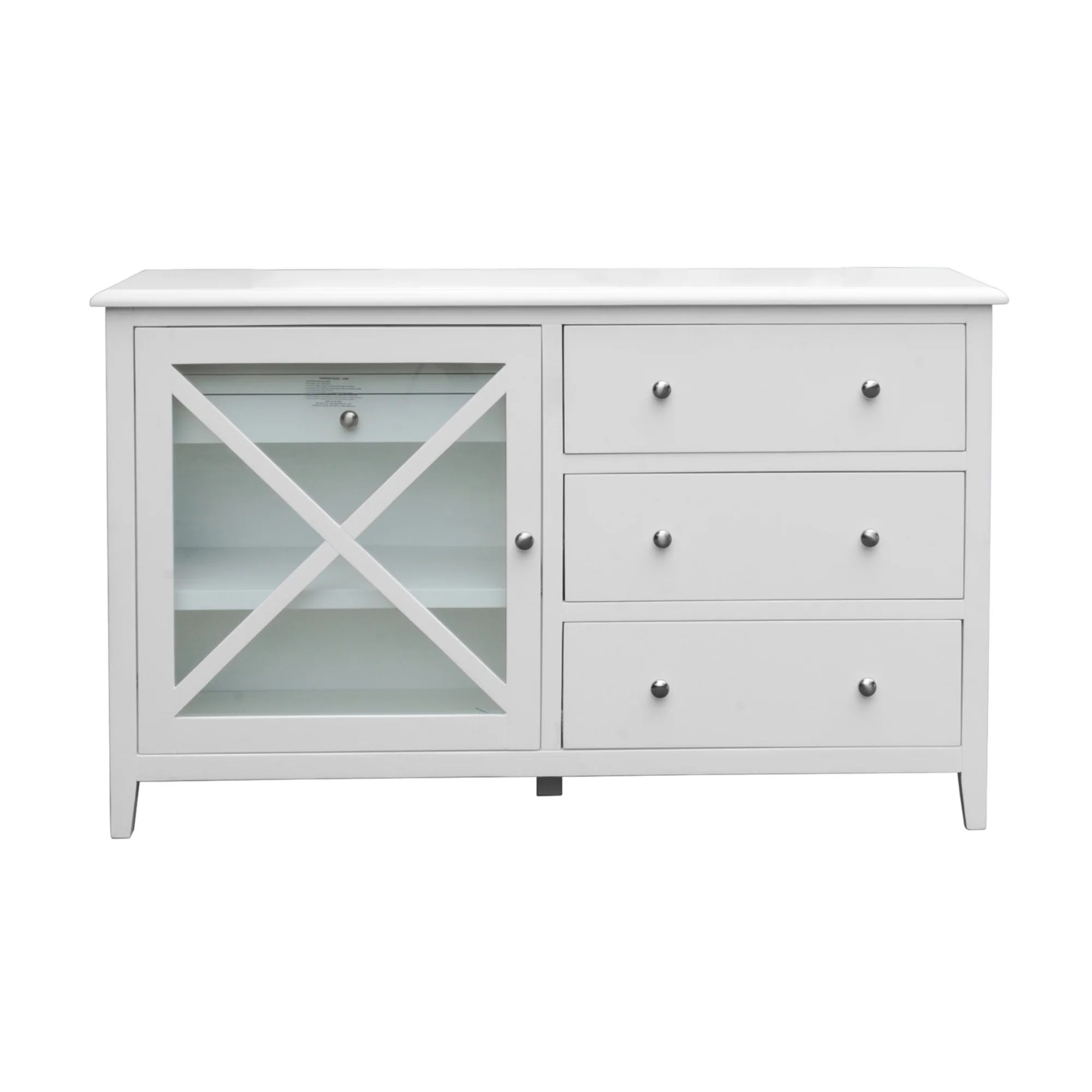 Maison Hampton Dresser Mirror Set White - Image 5