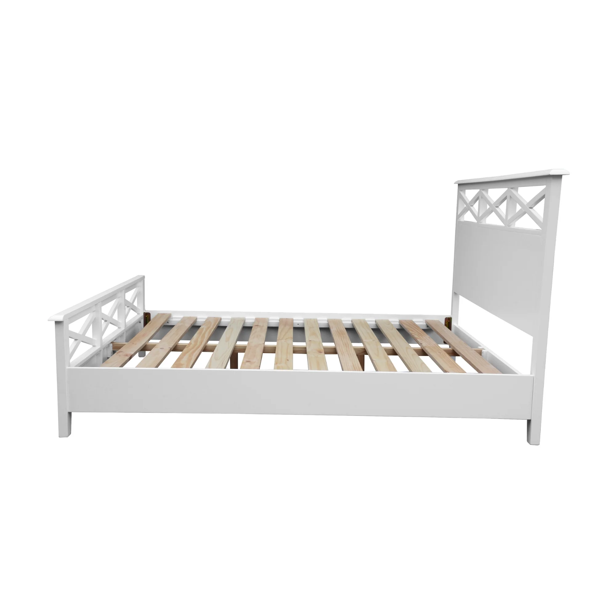 Maison Hampton King Bed Frame White - Image 5