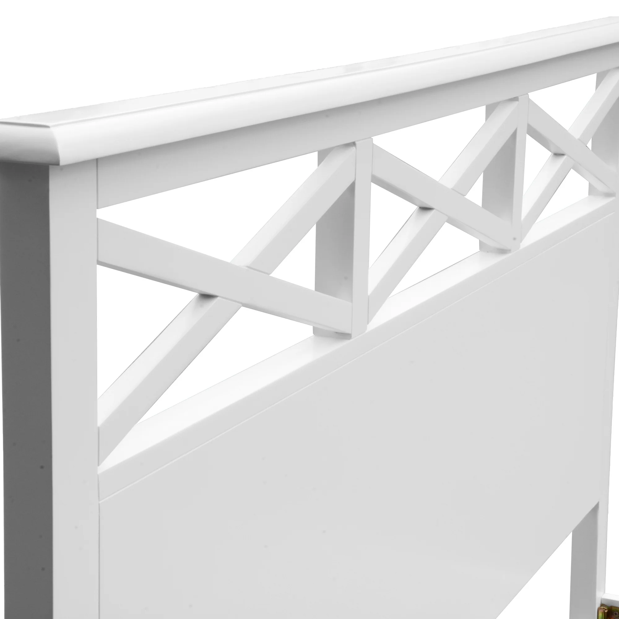 Maison Hampton King Bed Frame White - Image 6
