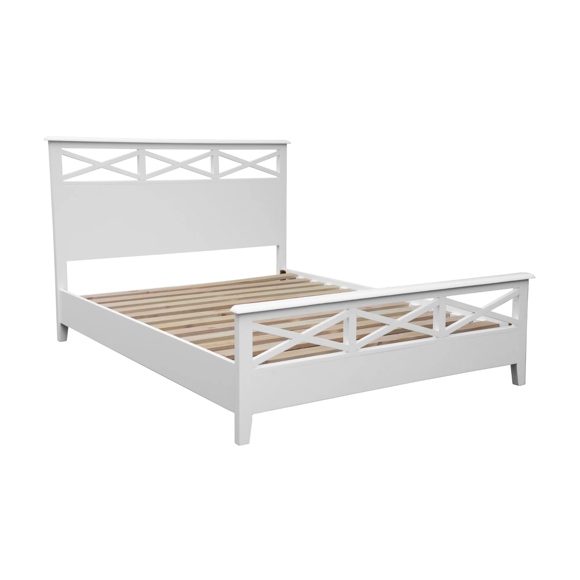 Maison Hampton Queen Bed Frame White - Image 4
