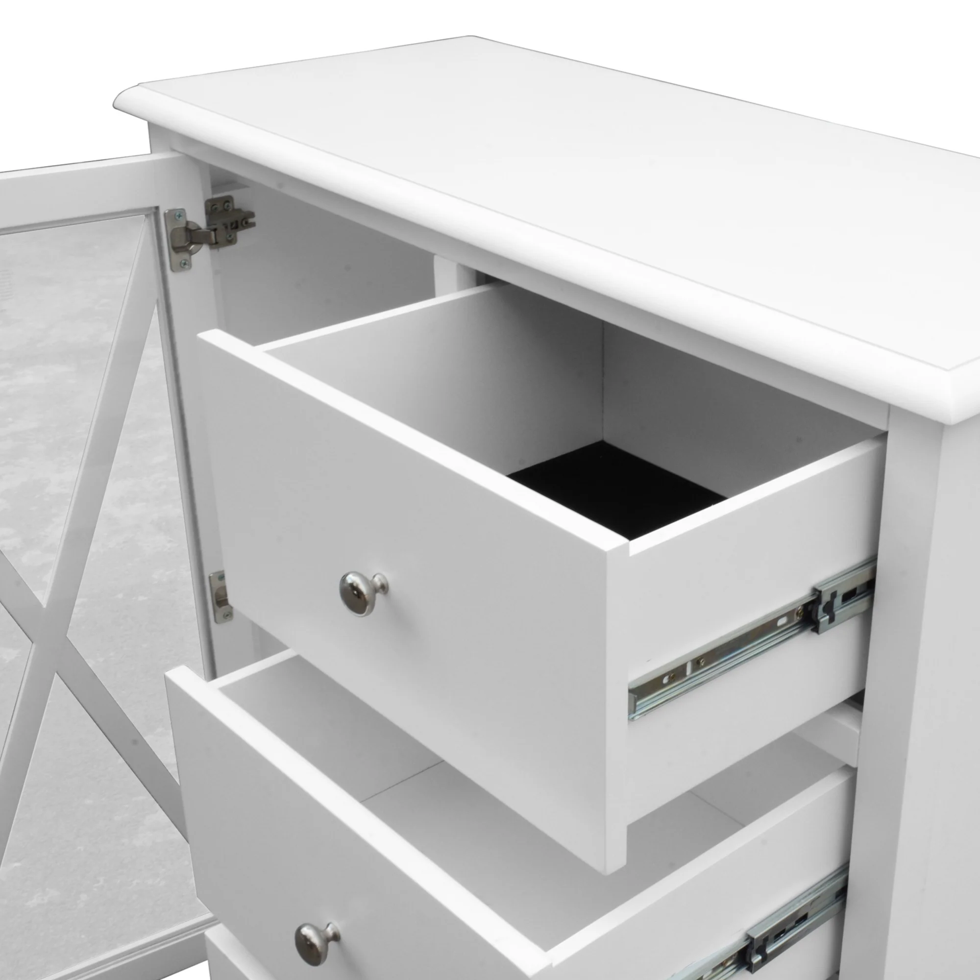 Maison Hampton Tallboy Glass Door White - Image 5
