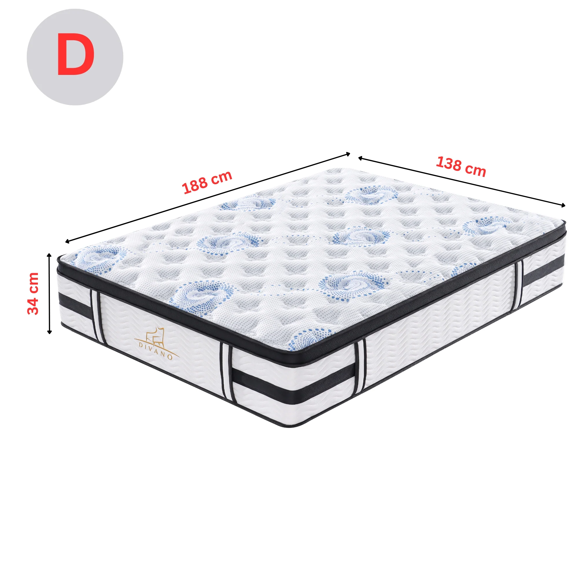 Majestic Rest 7 Zones Luxury Premium Firm Mattress - Image 20
