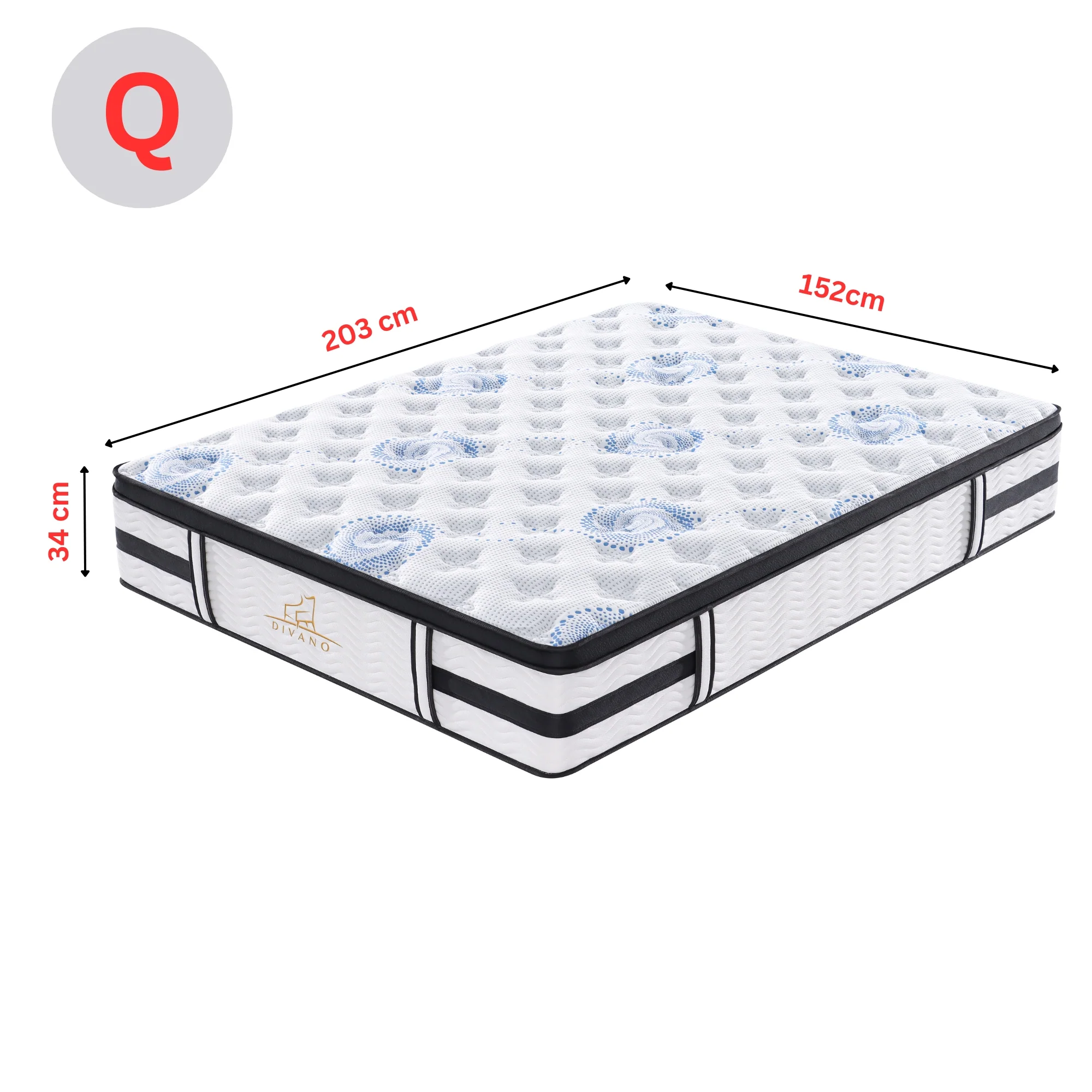 Majestic Rest 7 Zones Luxury Premium Firm Mattress - Image 28