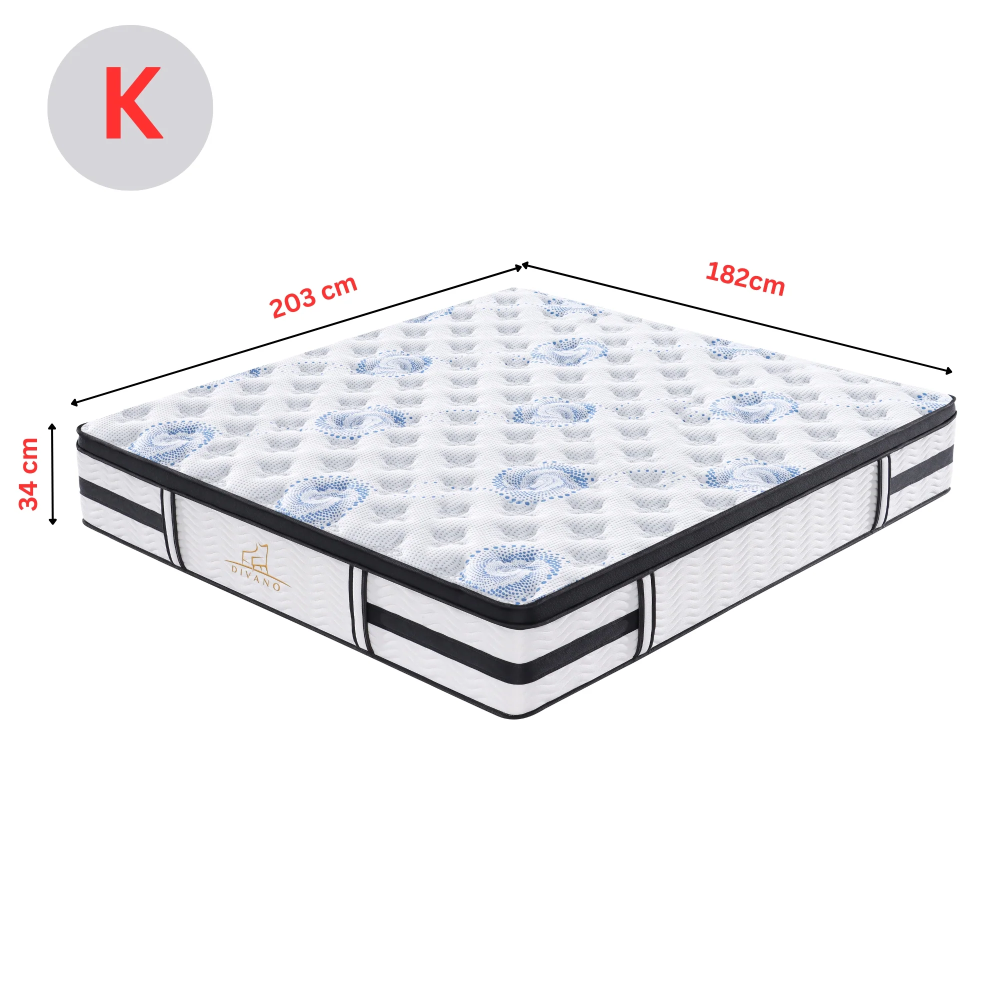 Majestic Rest 7 Zones Luxury Premium Firm Mattress - Image 36