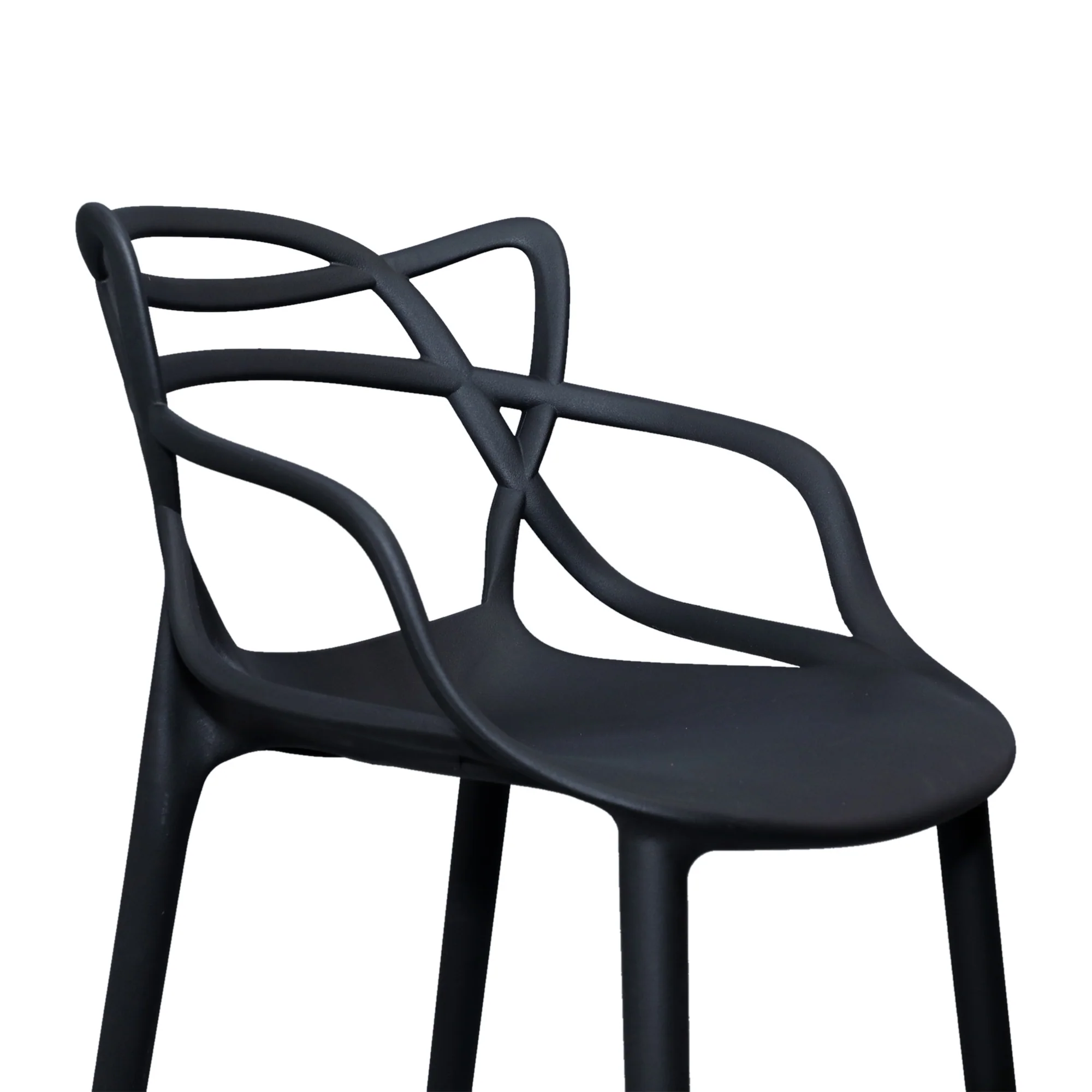 Manly Set of 4 Bar Stool Seat Black - Image 7
