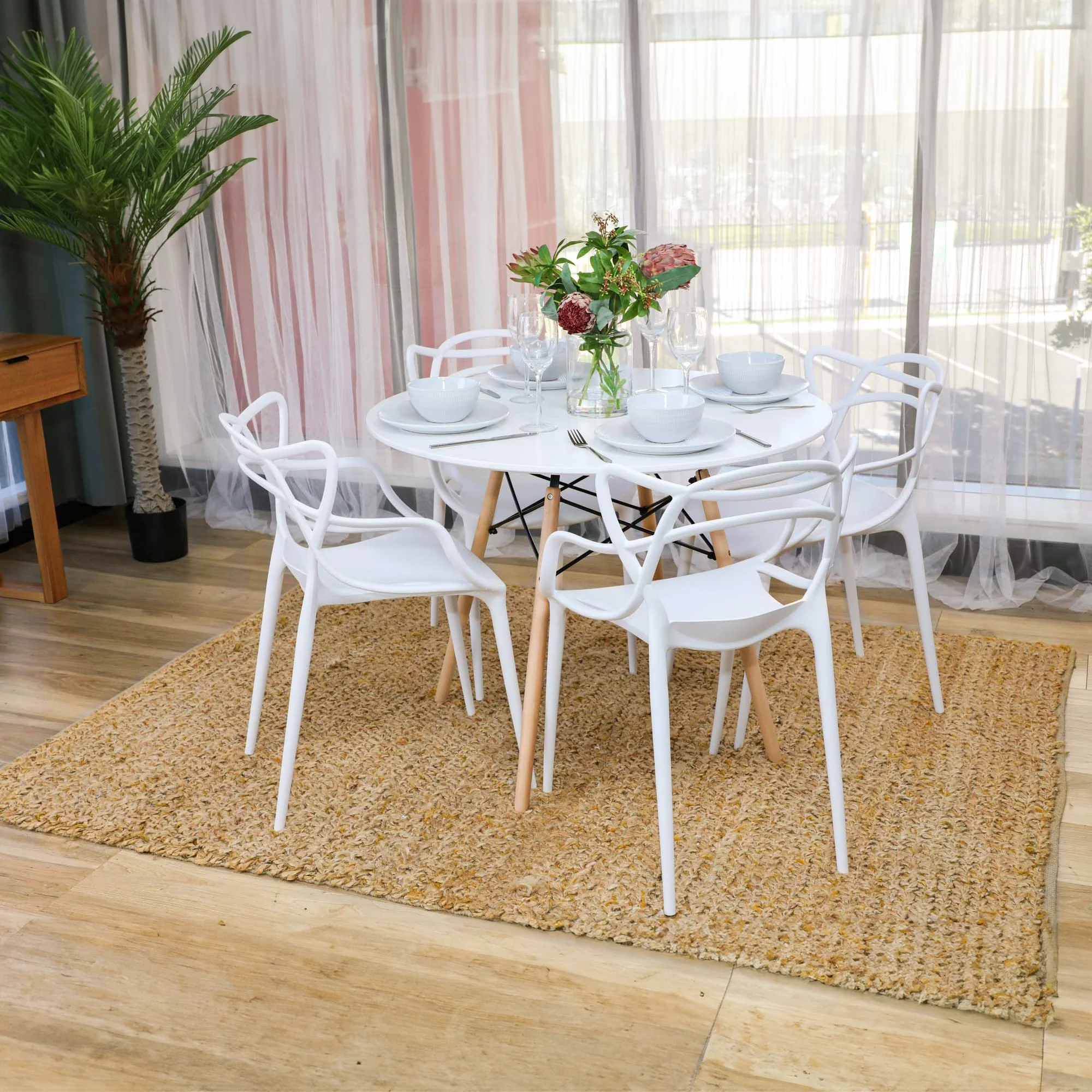 Manly Set of 4 Dining Chair White - Image 2
