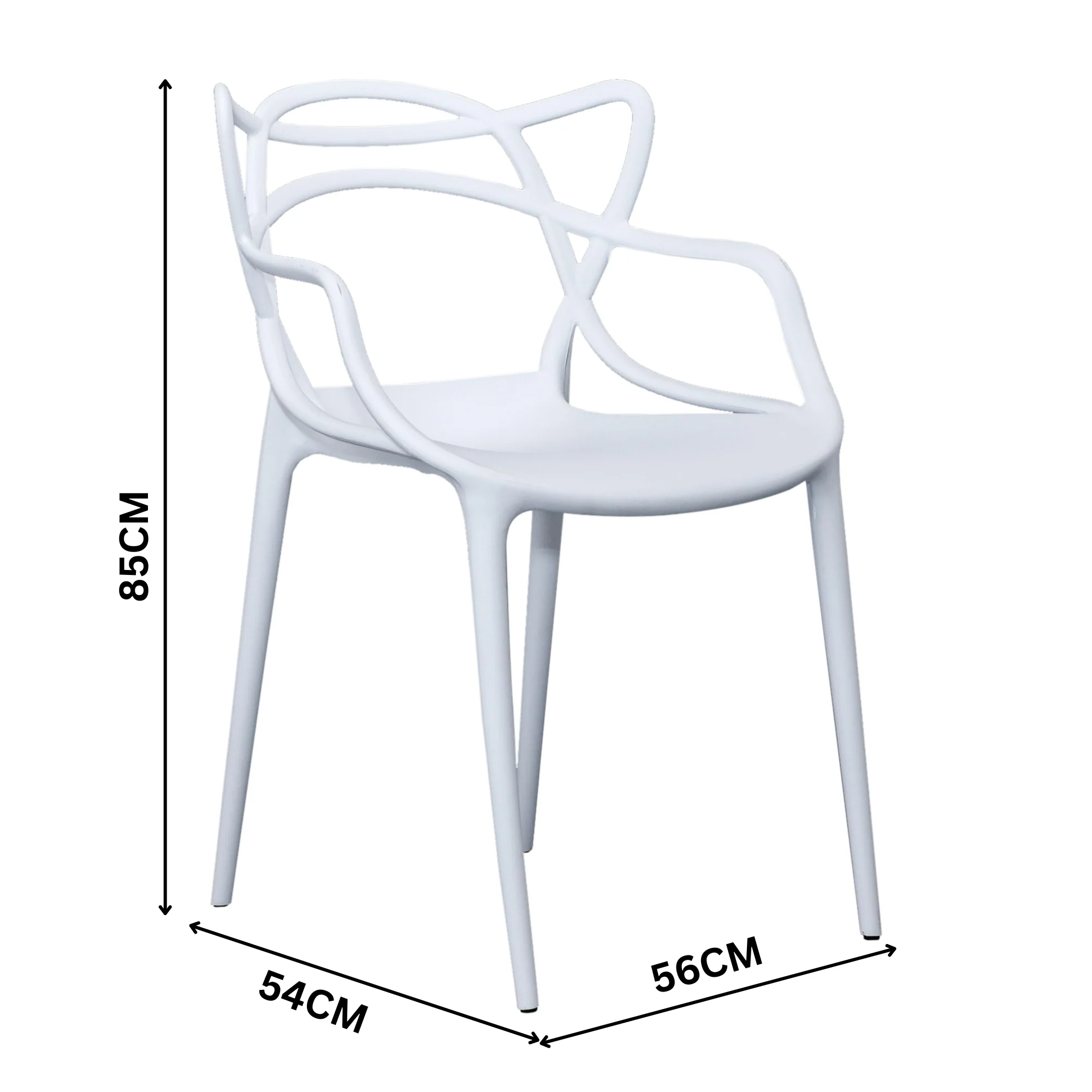 Manly Set of 4 Dining Chair White - Image 3