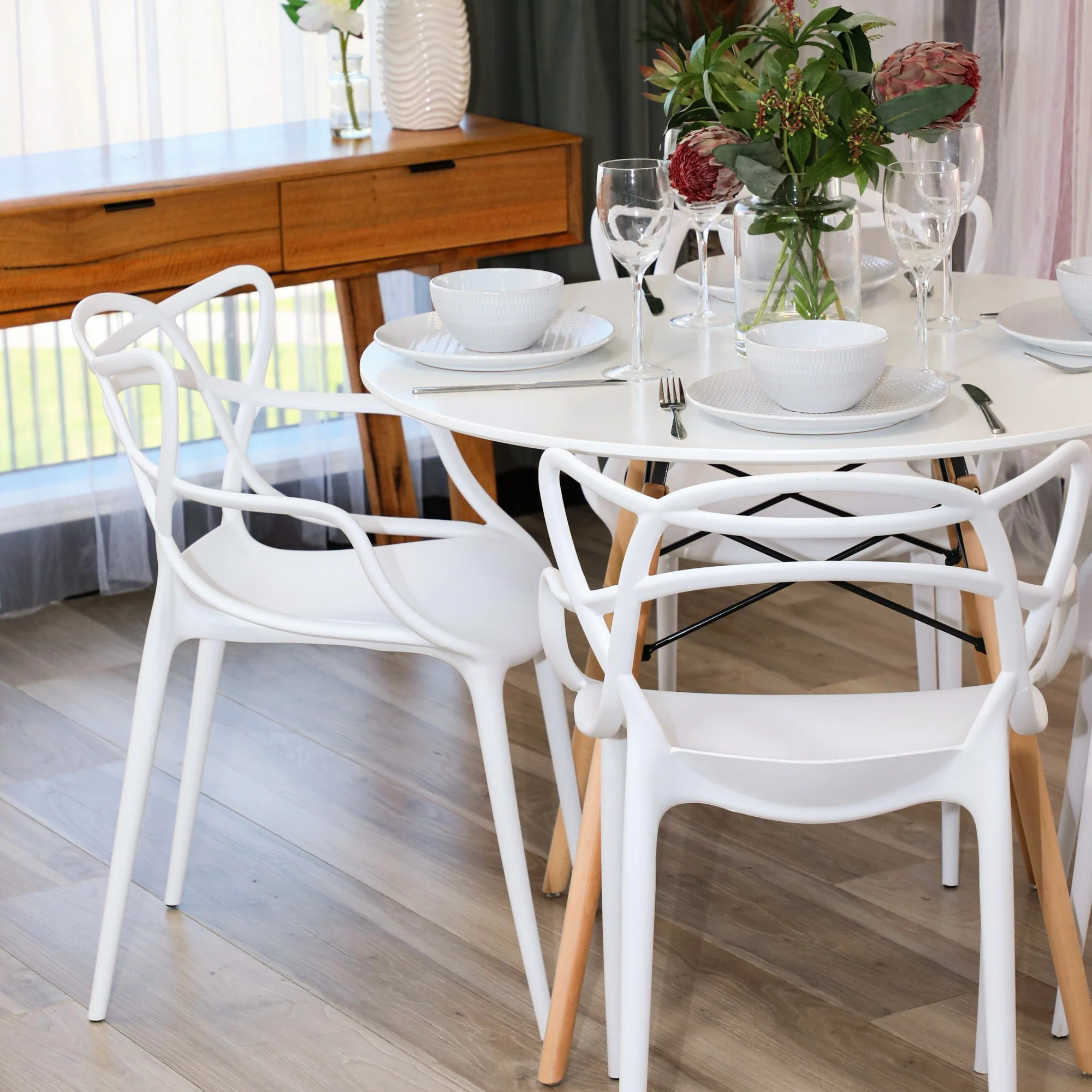 Manly Set of 4 Dining Chair White - Image 7