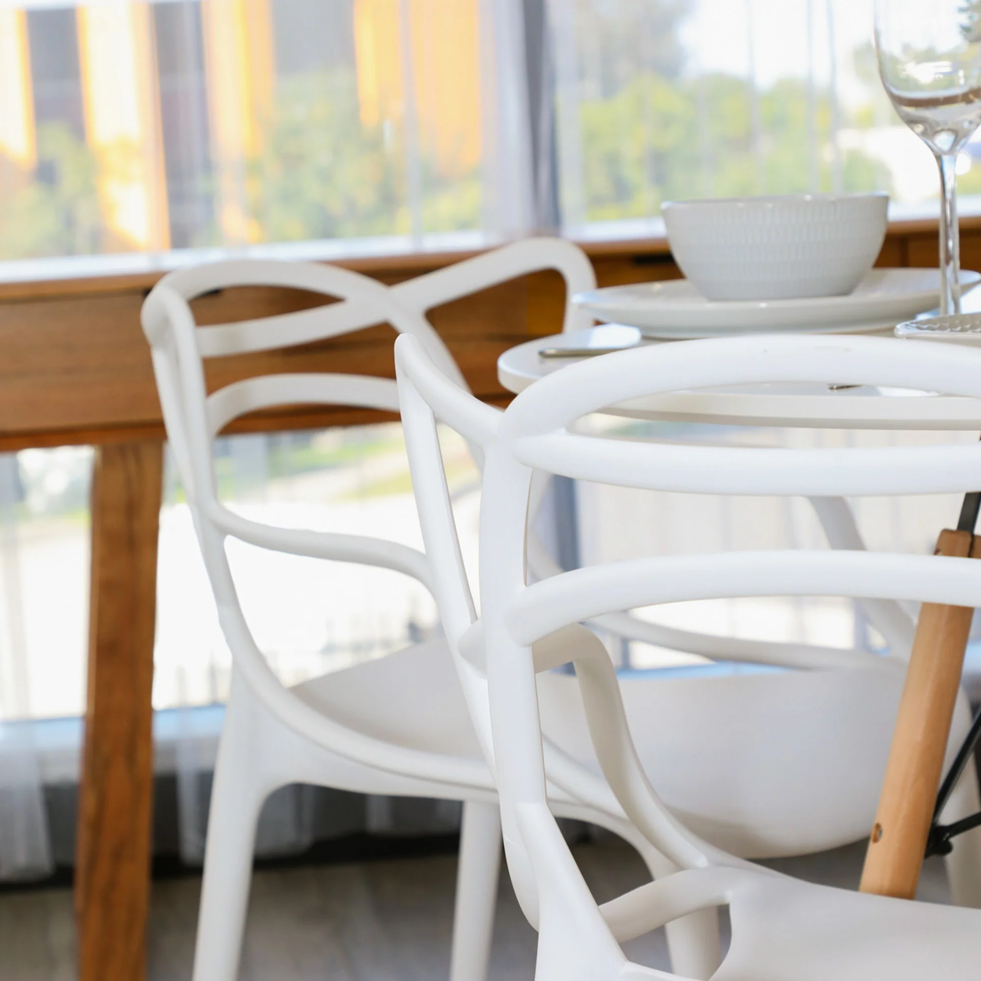 Manly Set of 4 Dining Chair White - Image 8