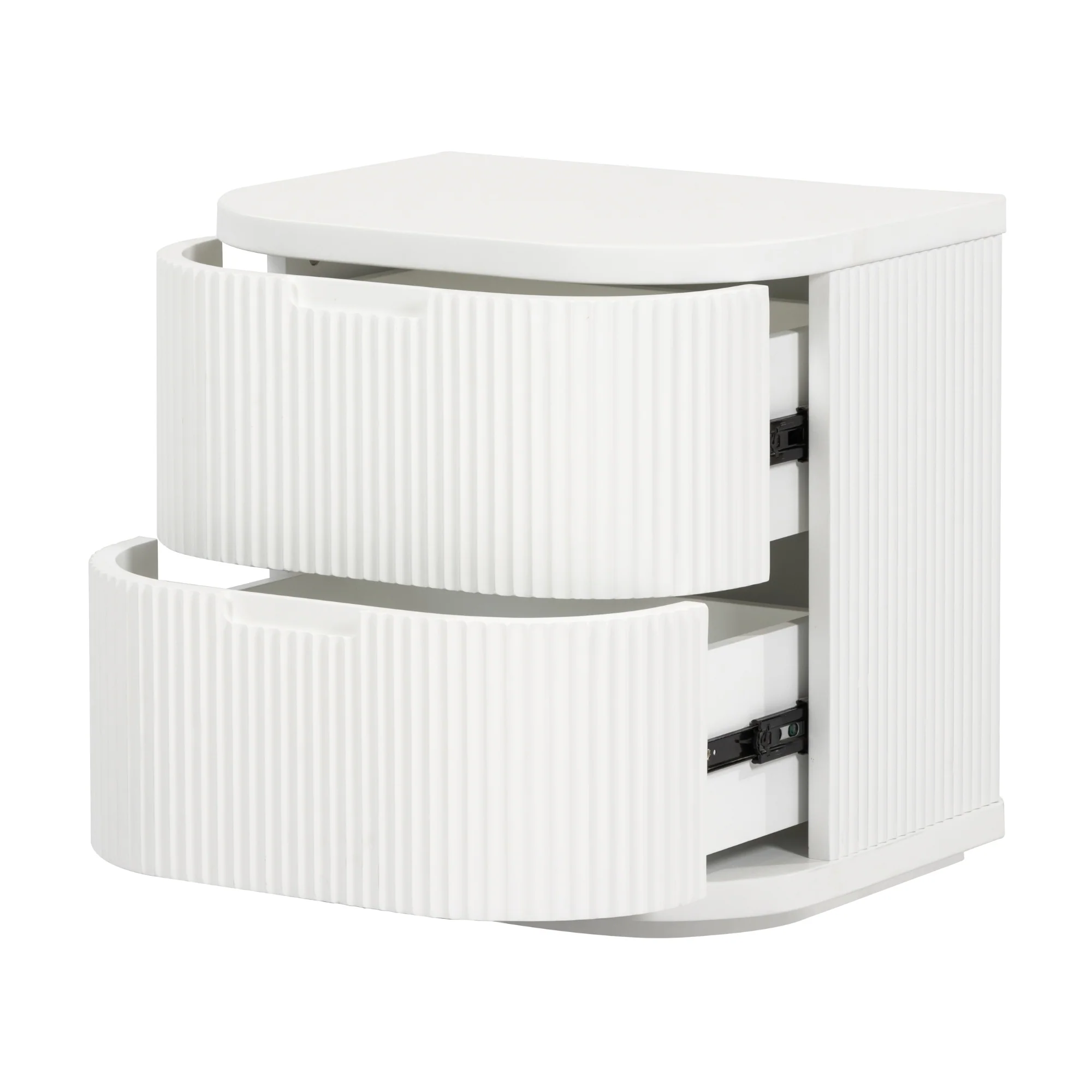 Manna Bedside Table White - Image 4