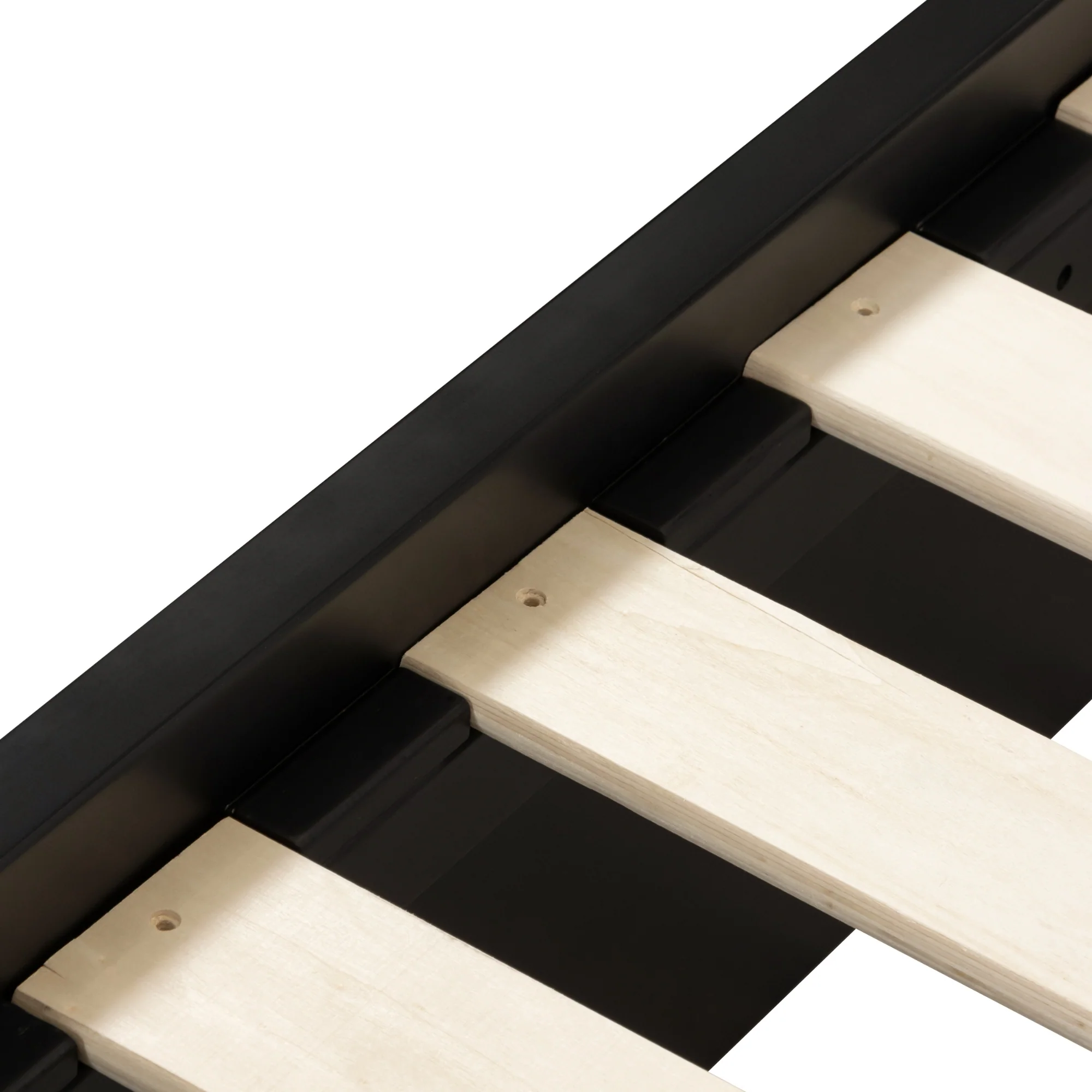 Manna King Bed Fluted Frame Black - Image 7