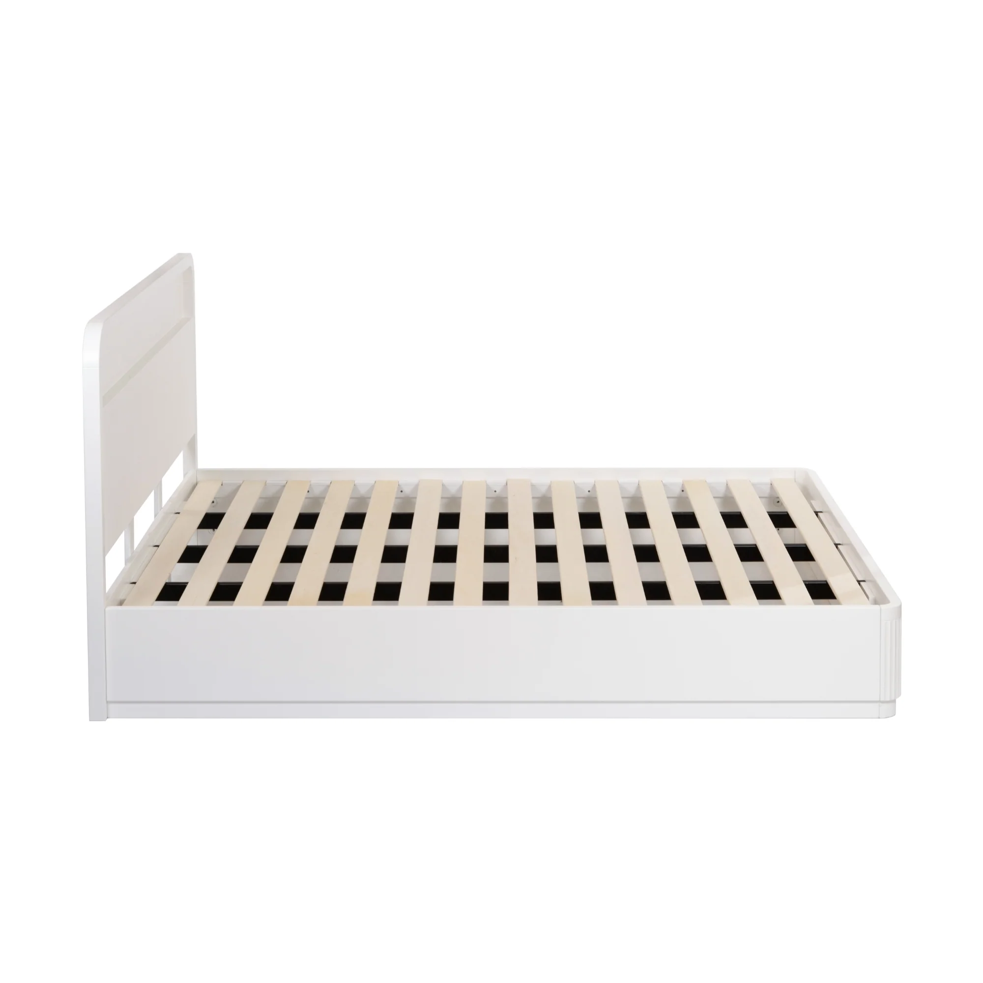 Manna King Bed Fluted Frame White - Image 3