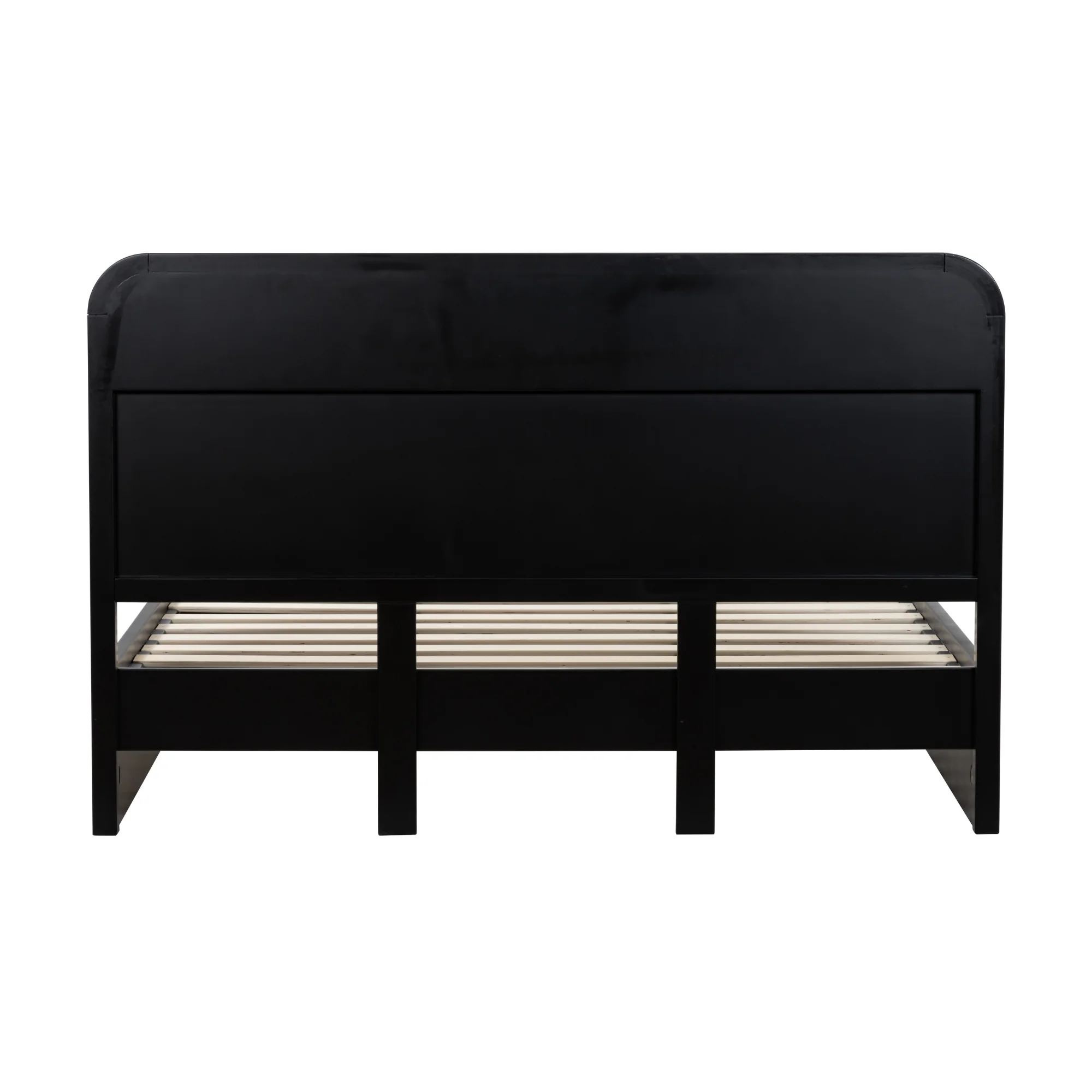 Manna Queen Bed Fluted Frame Black - Image 4