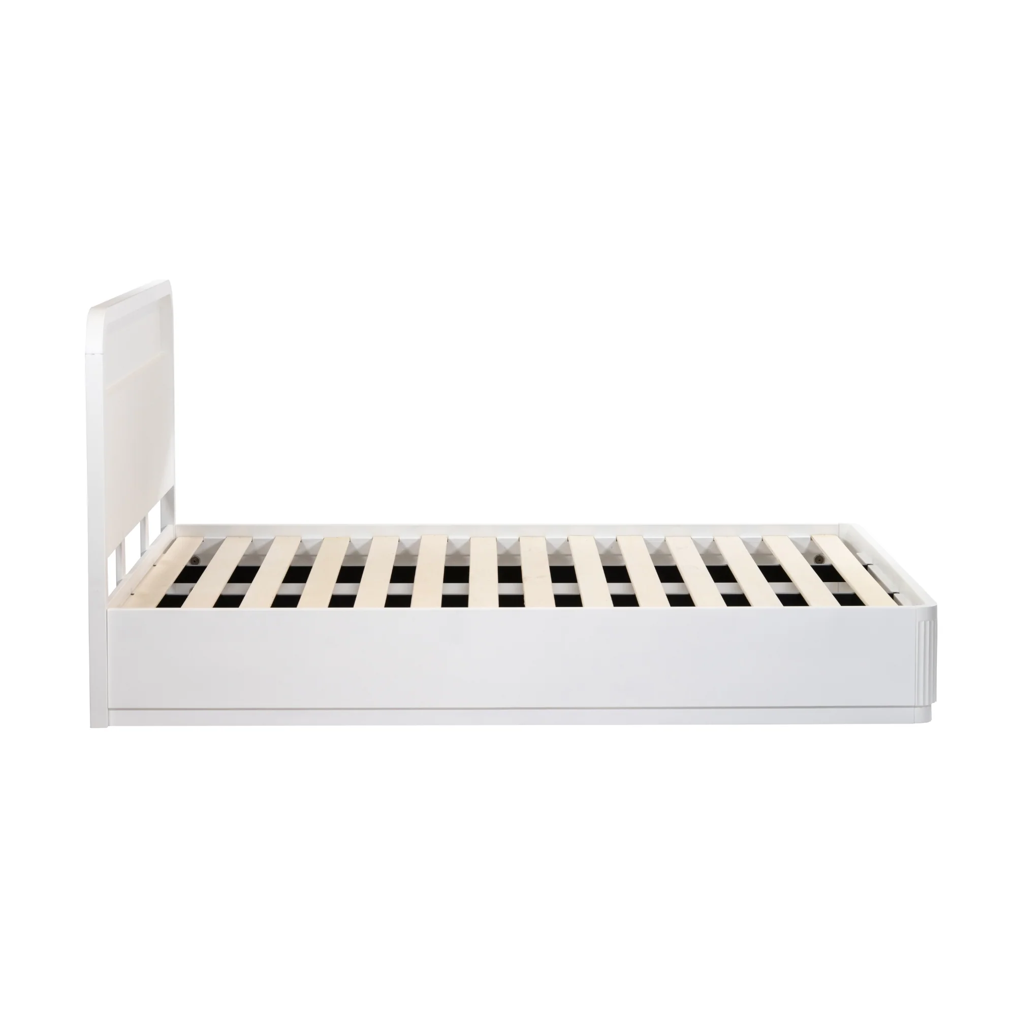 Manna Queen Bed Fluted Frame White - Image 3