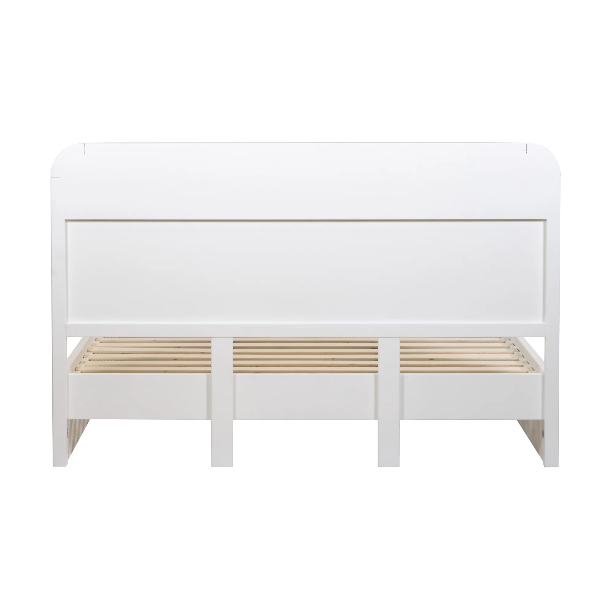Manna Queen Bed Fluted Frame White - Image 4