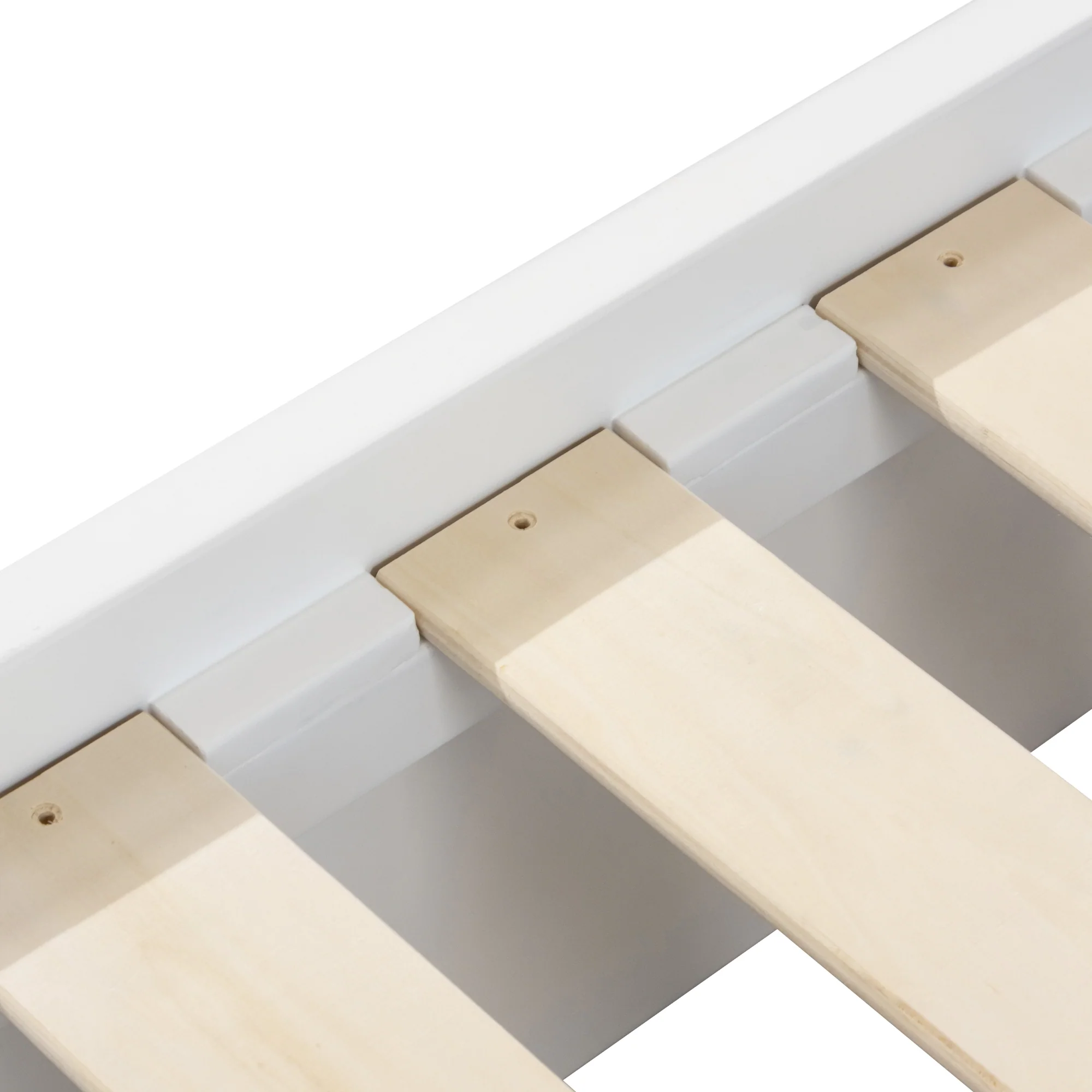 Manna Queen Bed Fluted Frame White - Image 7
