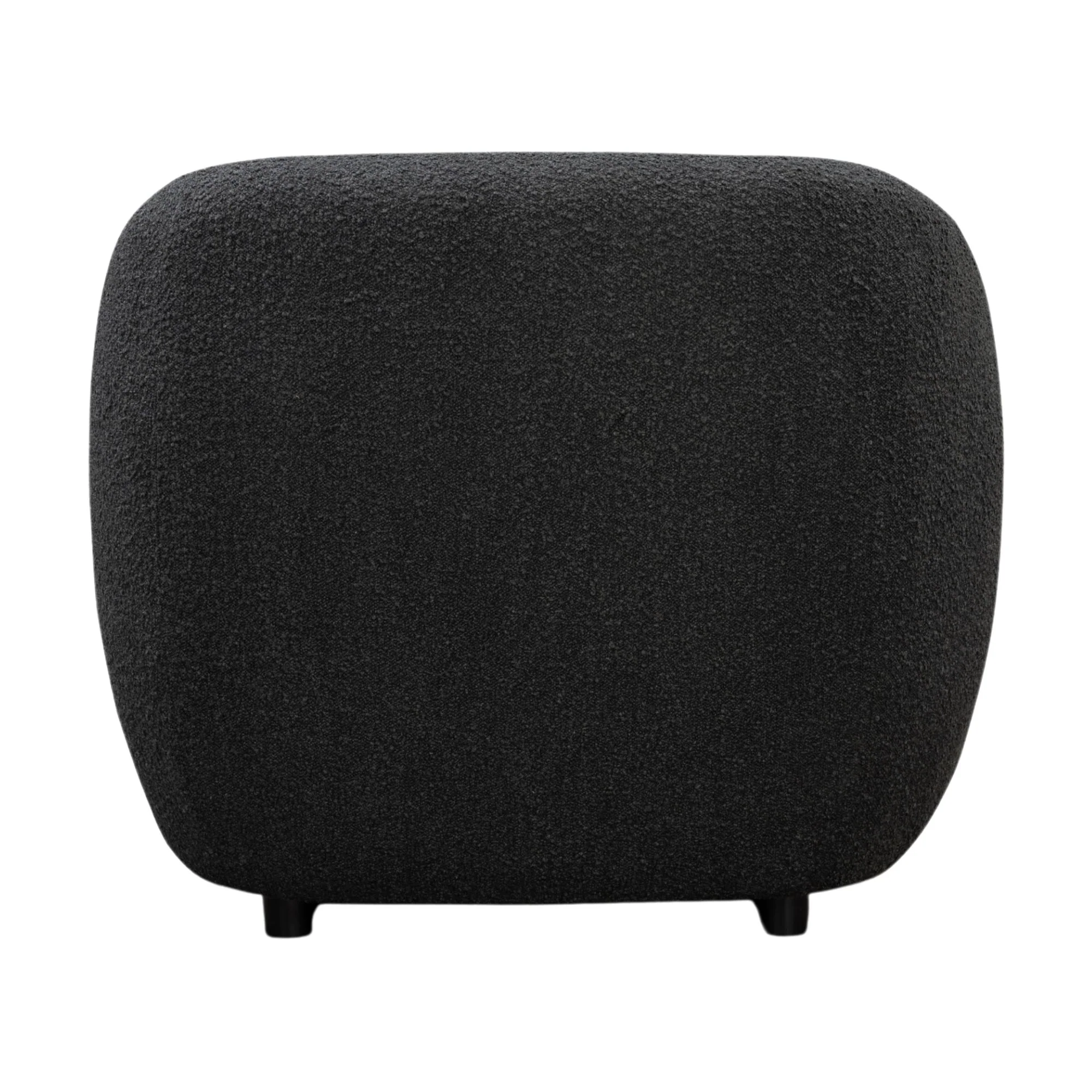 Marcel 1 Seater Armchair Boucle Fabric Sofa Charcoal - Image 5