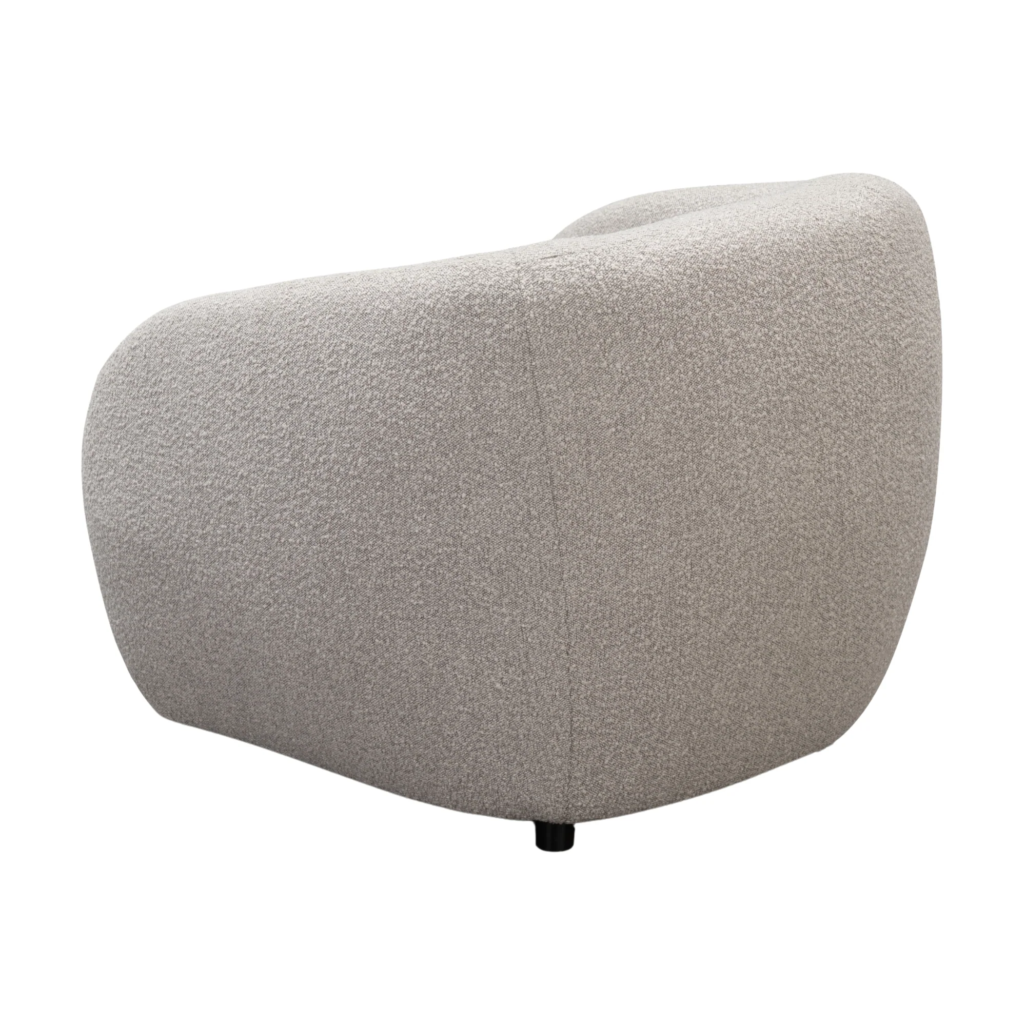 Marcel 1 Seater Armchair Boucle Fabric Sofa Quartz Beige - Image 6
