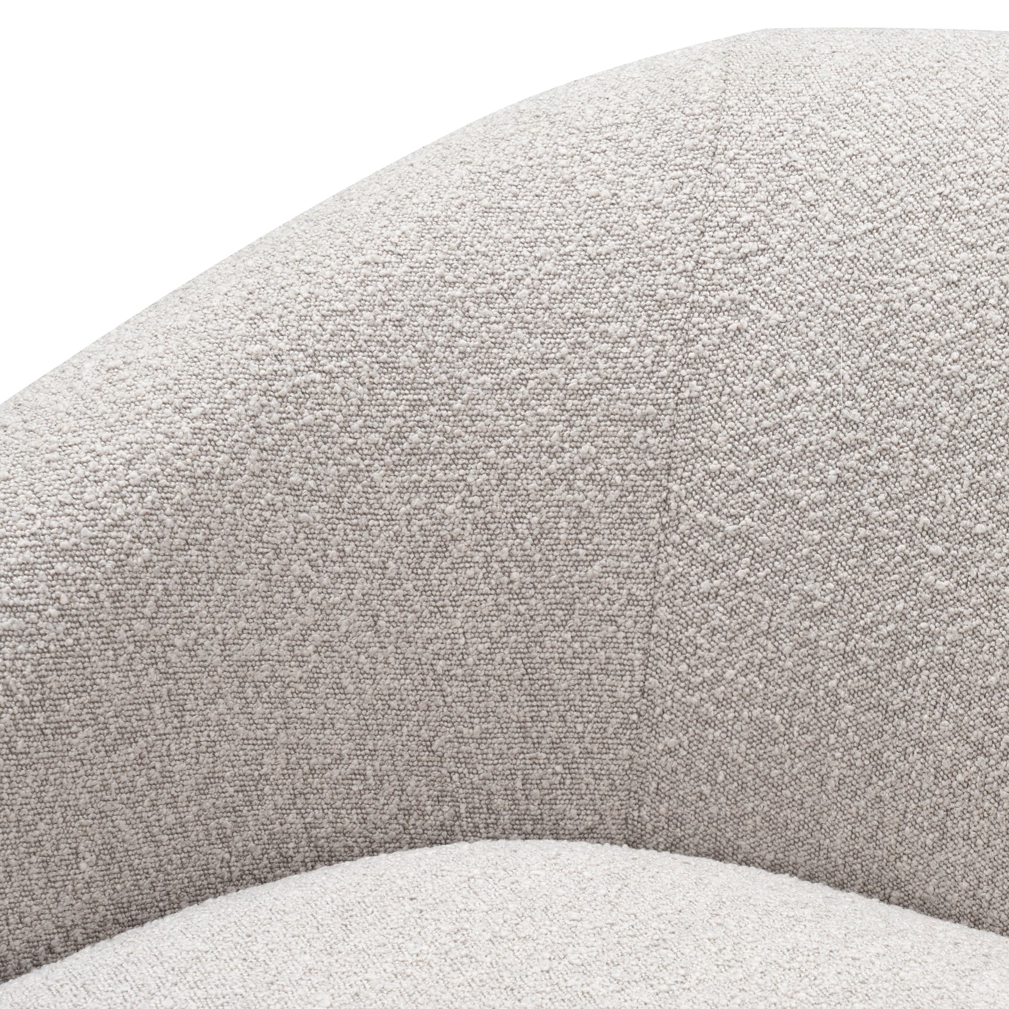 Marcel 1 Seater Armchair Boucle Fabric Sofa Quartz Beige - Image 7