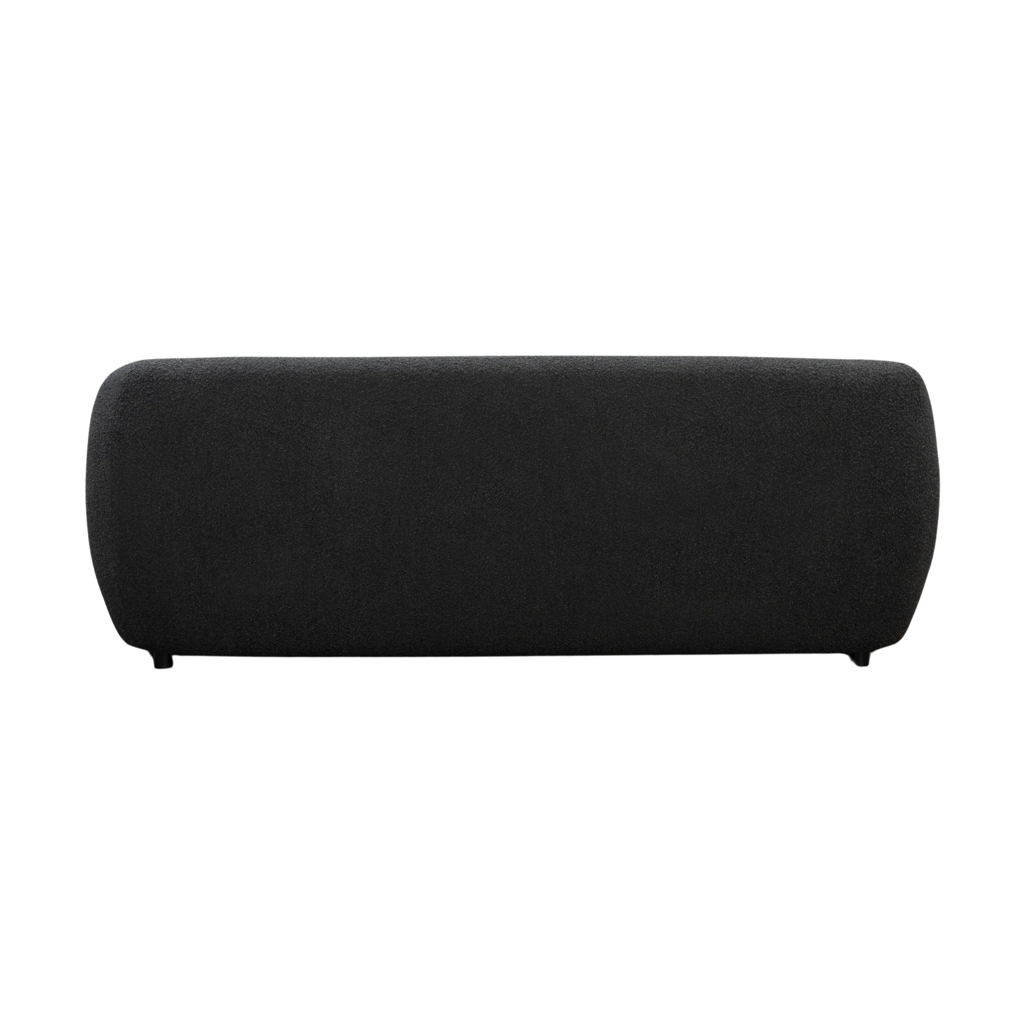 Marcel 3 Seater Boucle Fabric Sofa Charcoal - Image 5
