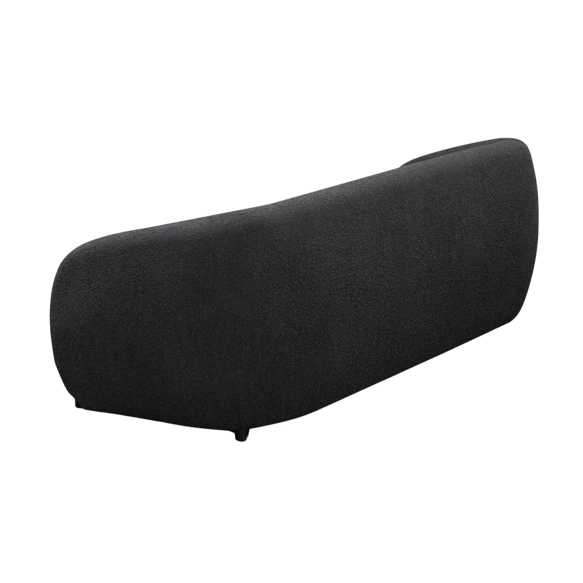 Marcel 3 Seater Boucle Fabric Sofa Charcoal - Image 6