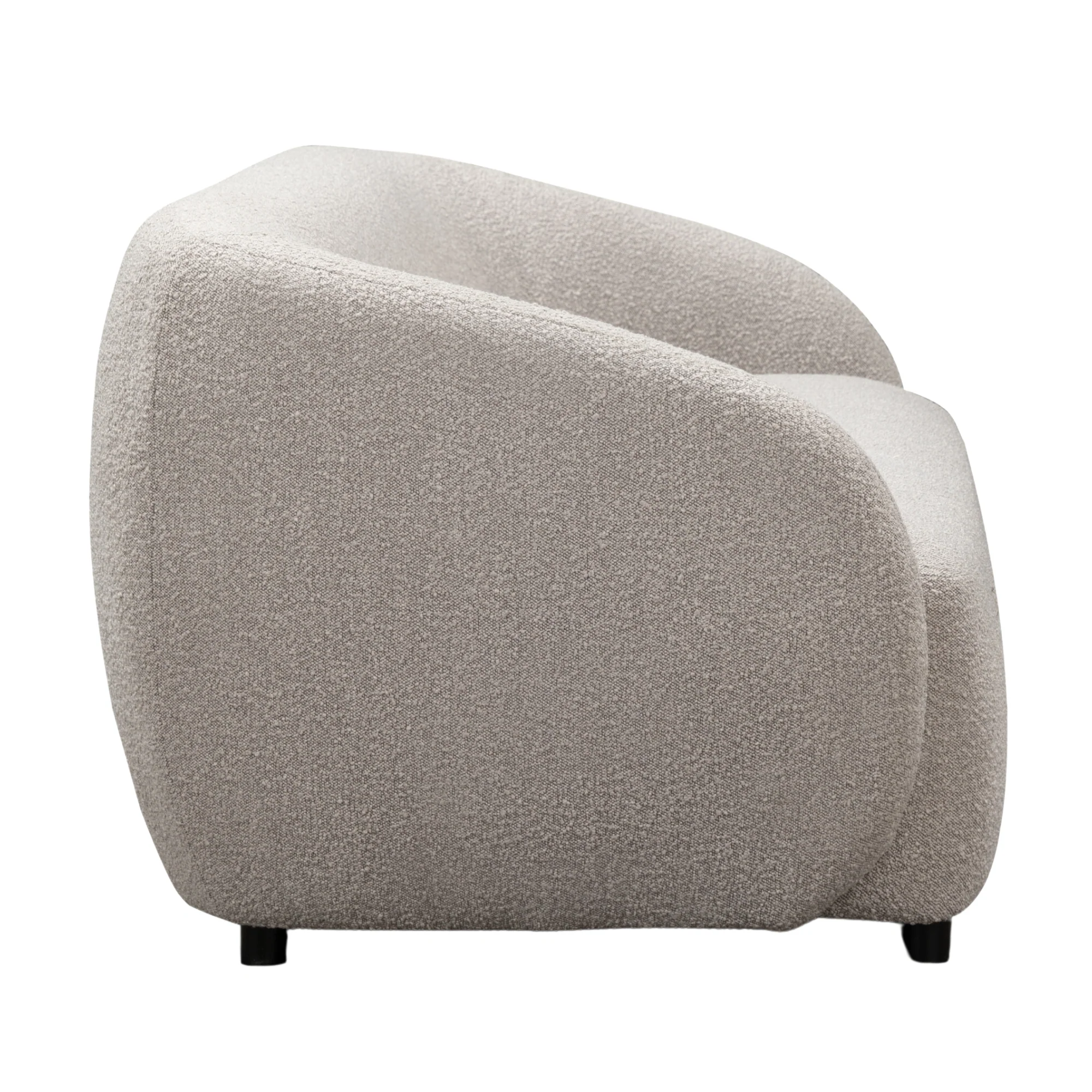 Marcel 3 Seater Boucle Fabric Sofa Quartz Beige - Image 4
