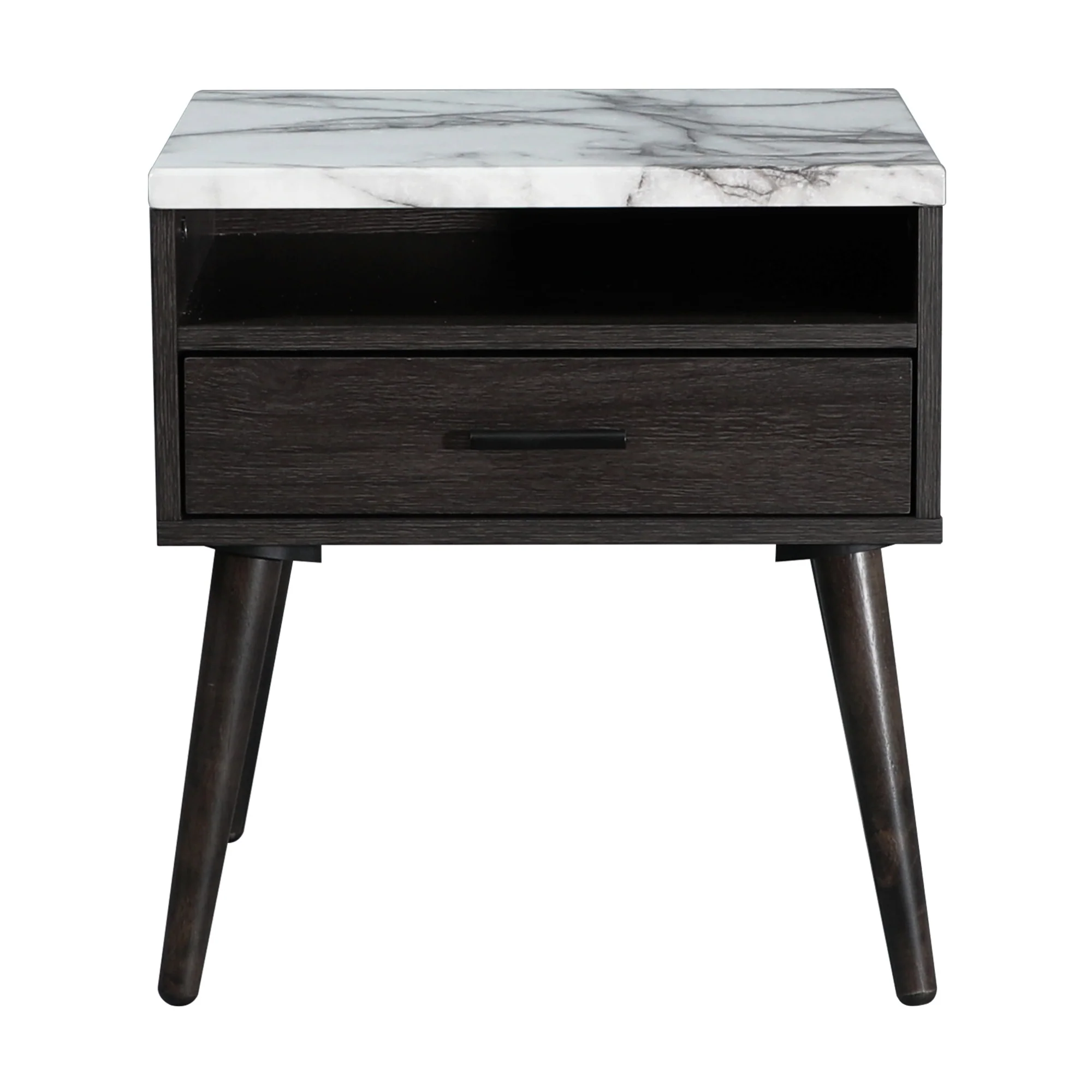 Marcello Bedside Table Dark Brown - Image 3