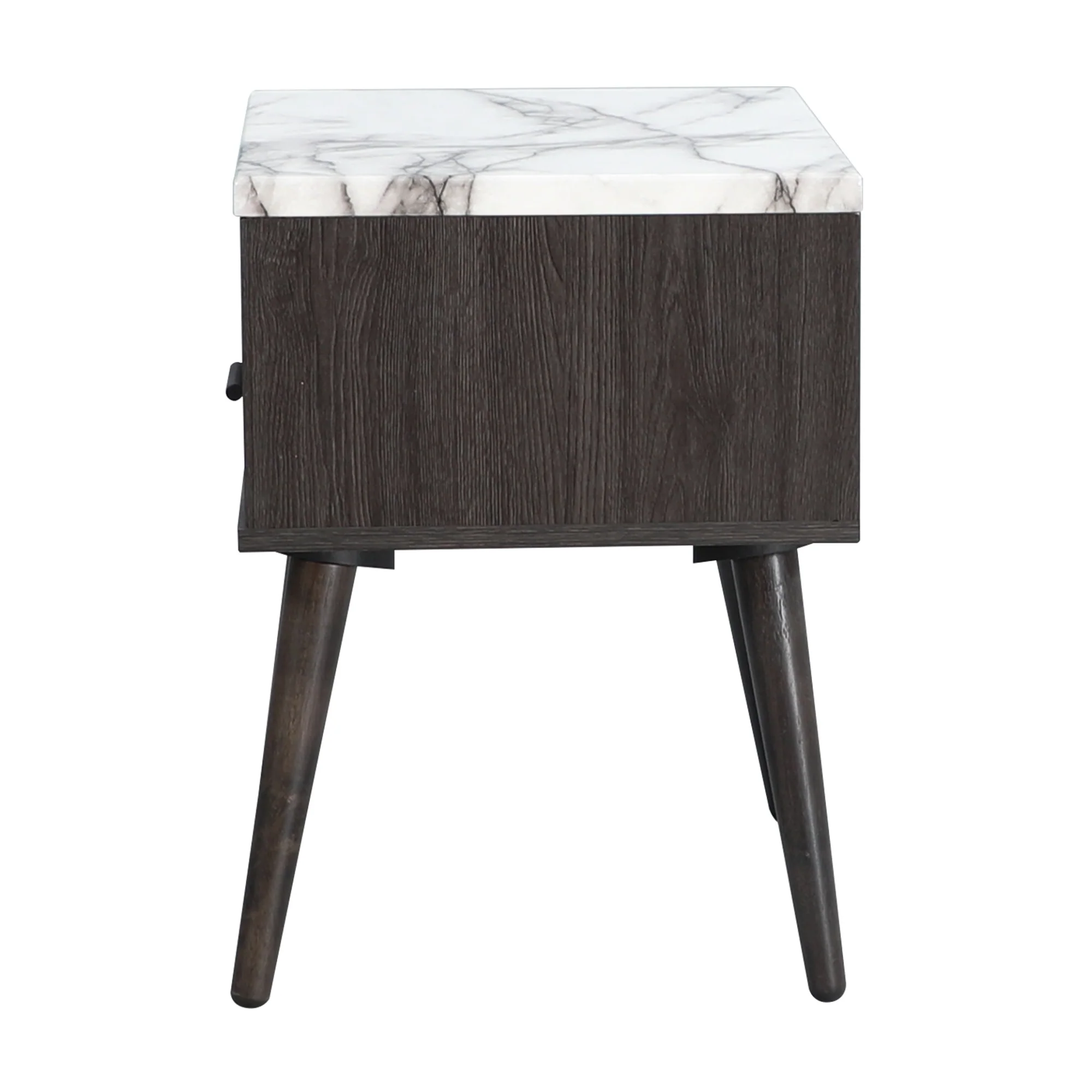 Marcello Bedside Table Dark Brown - Image 7