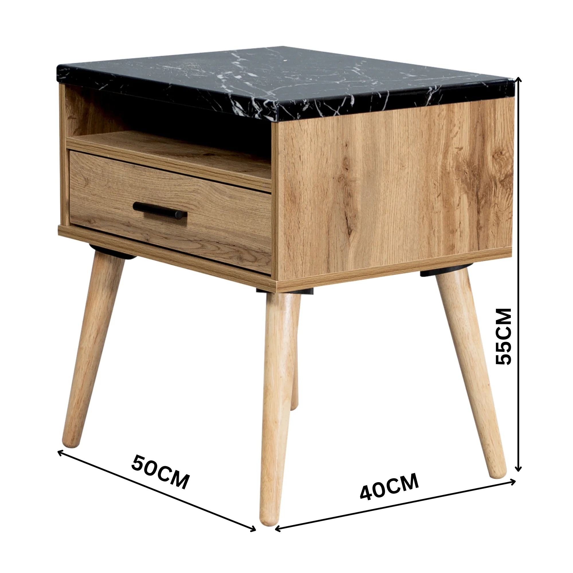 Marcello Bedside Table Wotan Oak - Image 3
