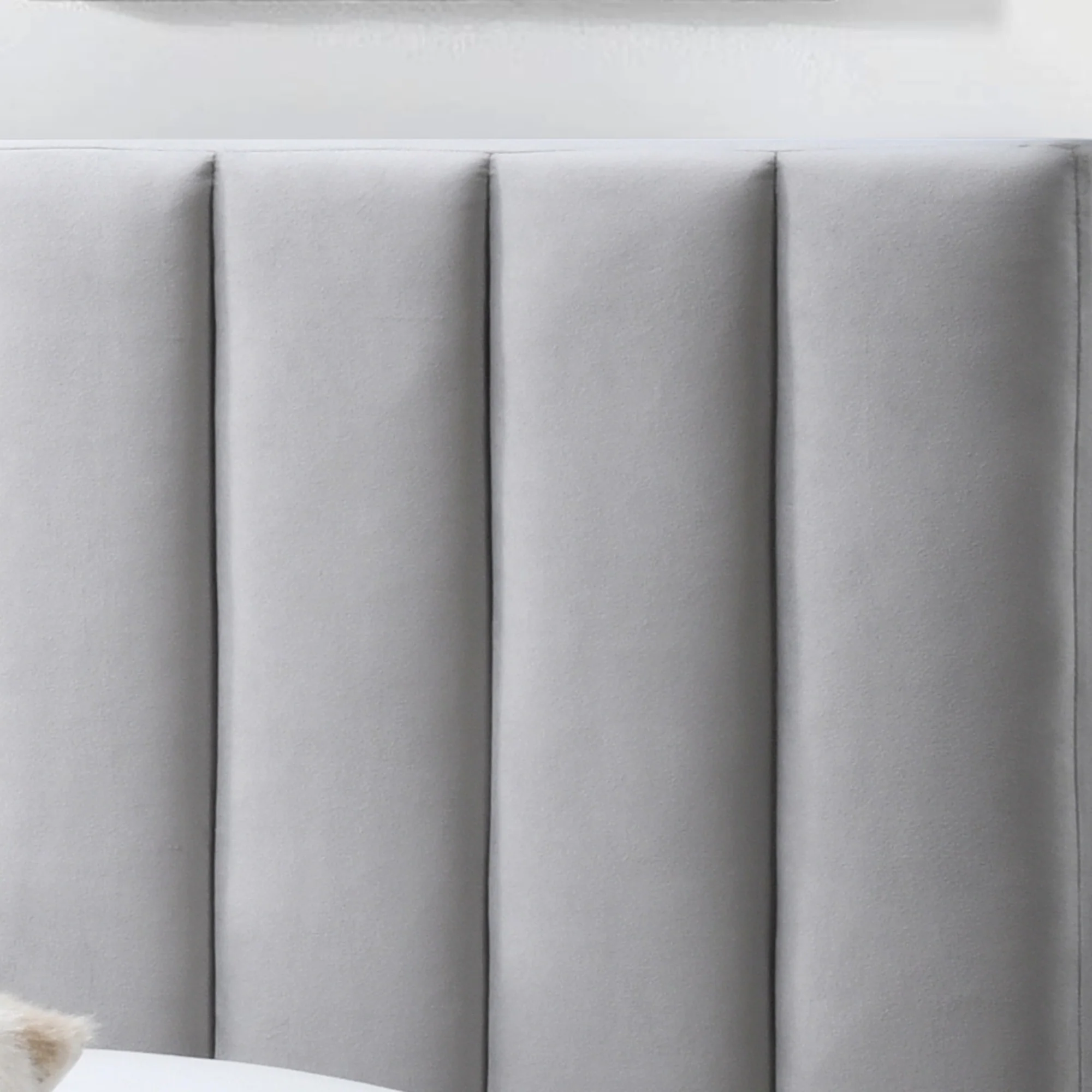 Marcus Queen Bed Frame Light Grey - Image 2