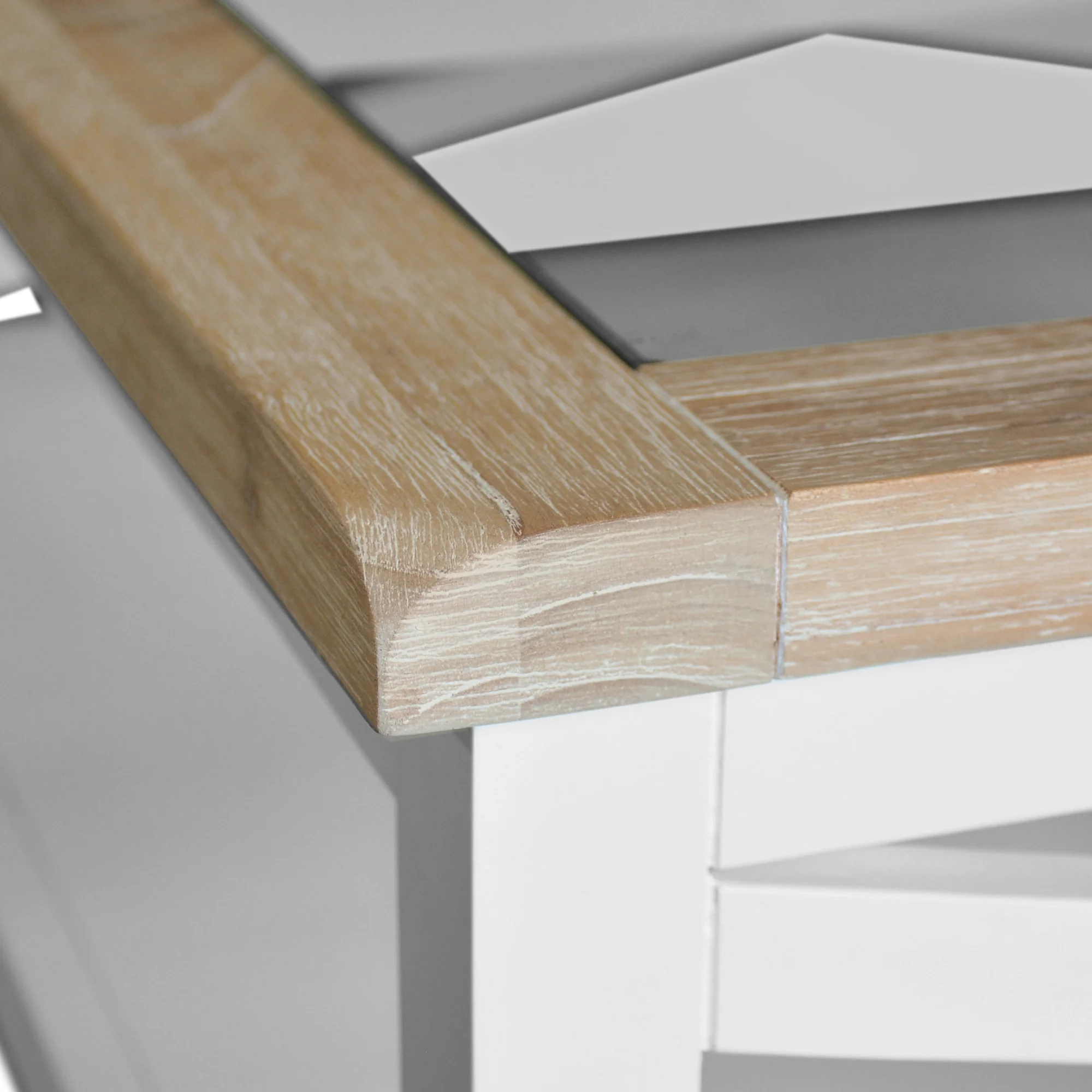 Marmalade Hampton 100cm Square Coffee Table White Oak - Image 3