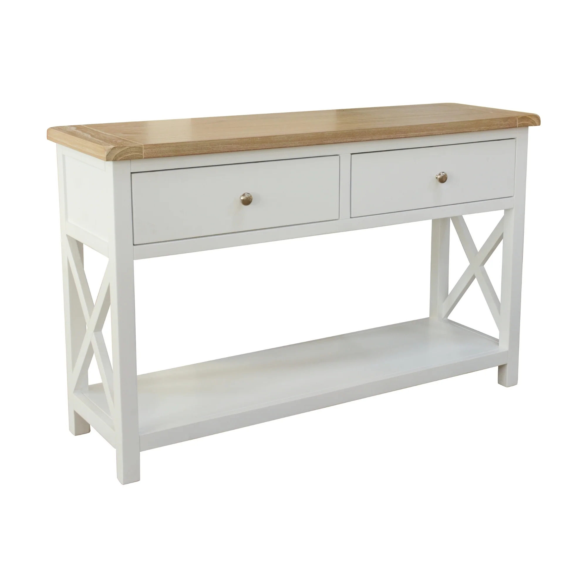 Marmalade Hampton 120cm Console Table White Oak - Image 4
